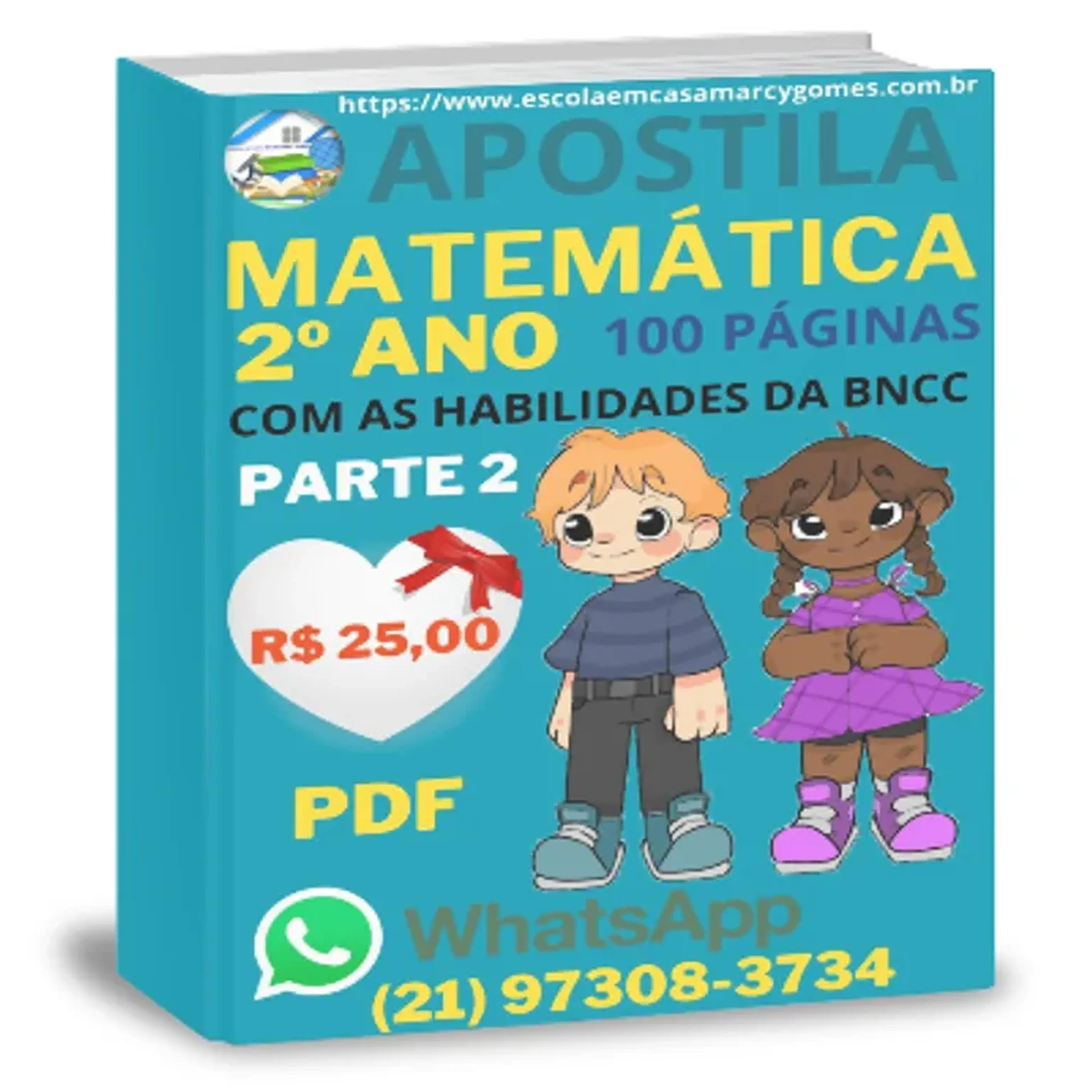 Apostila Matemática 2º Ano P2. 100pg. PDF imagem