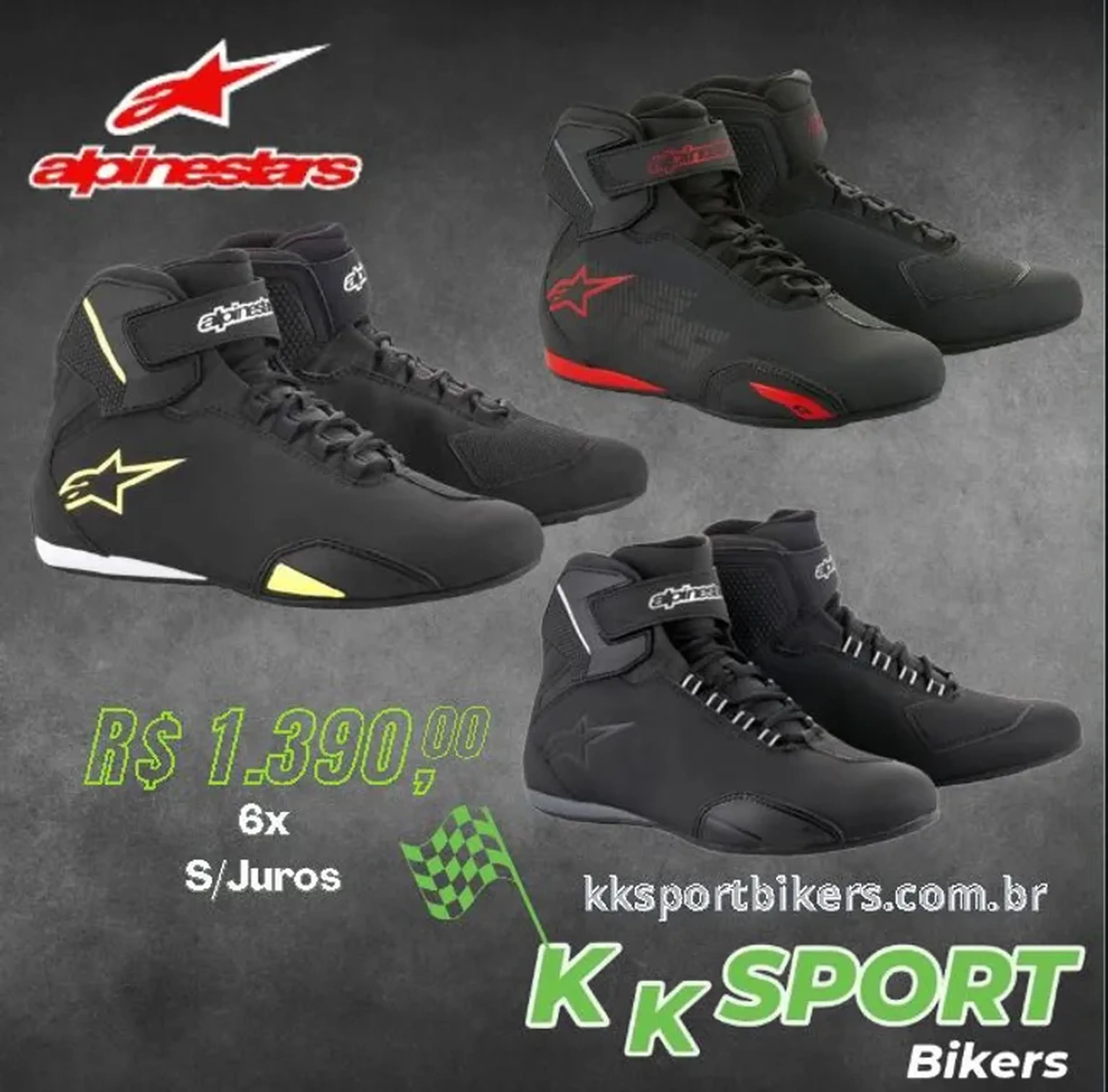 SAPATILHAS PILOTO ALPINESTARS SEKTOR imagem