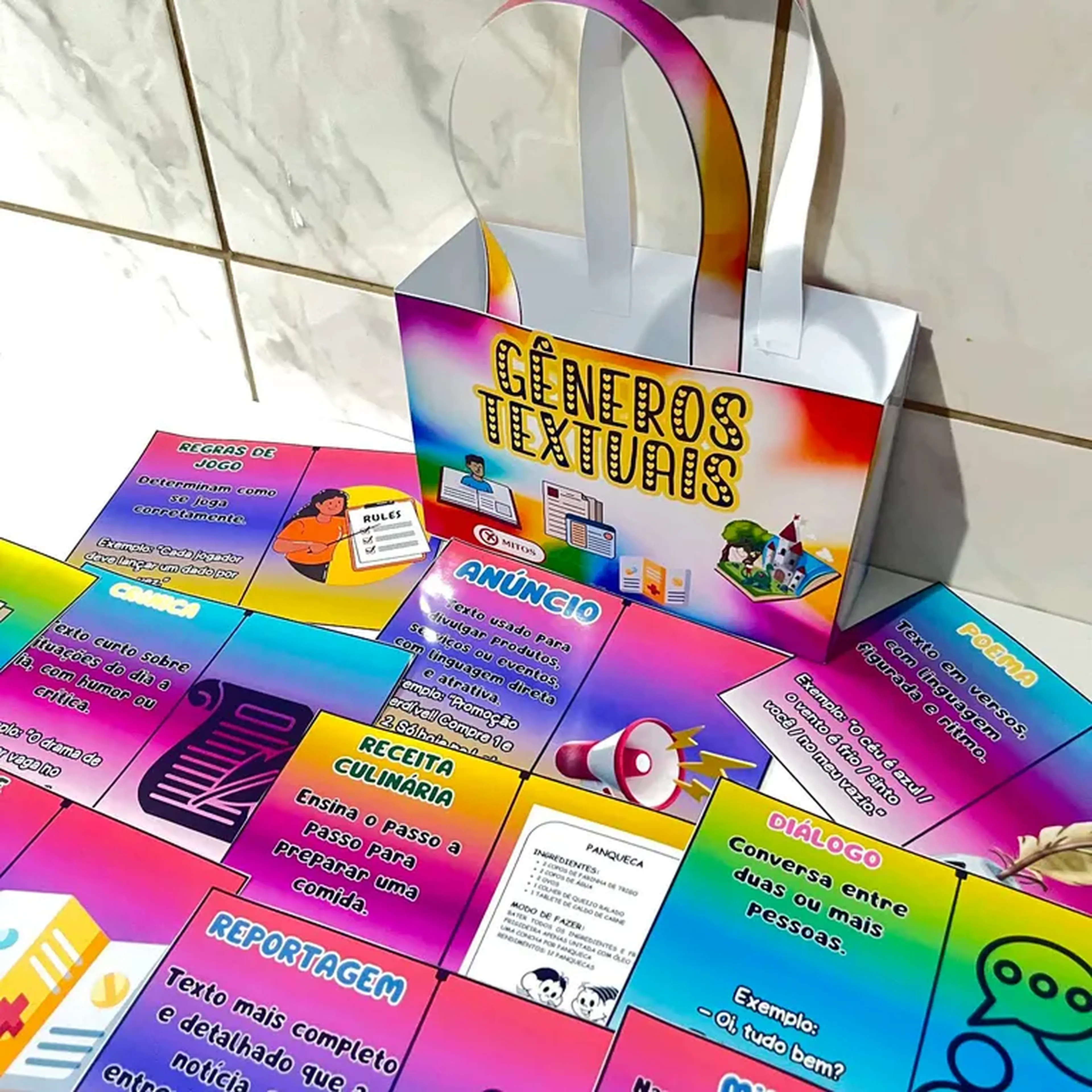 🎒✨ SACOLA DOS GÊNEROS TEXTUAIS – SUPER COMPLETA! ✨🎒 imagem