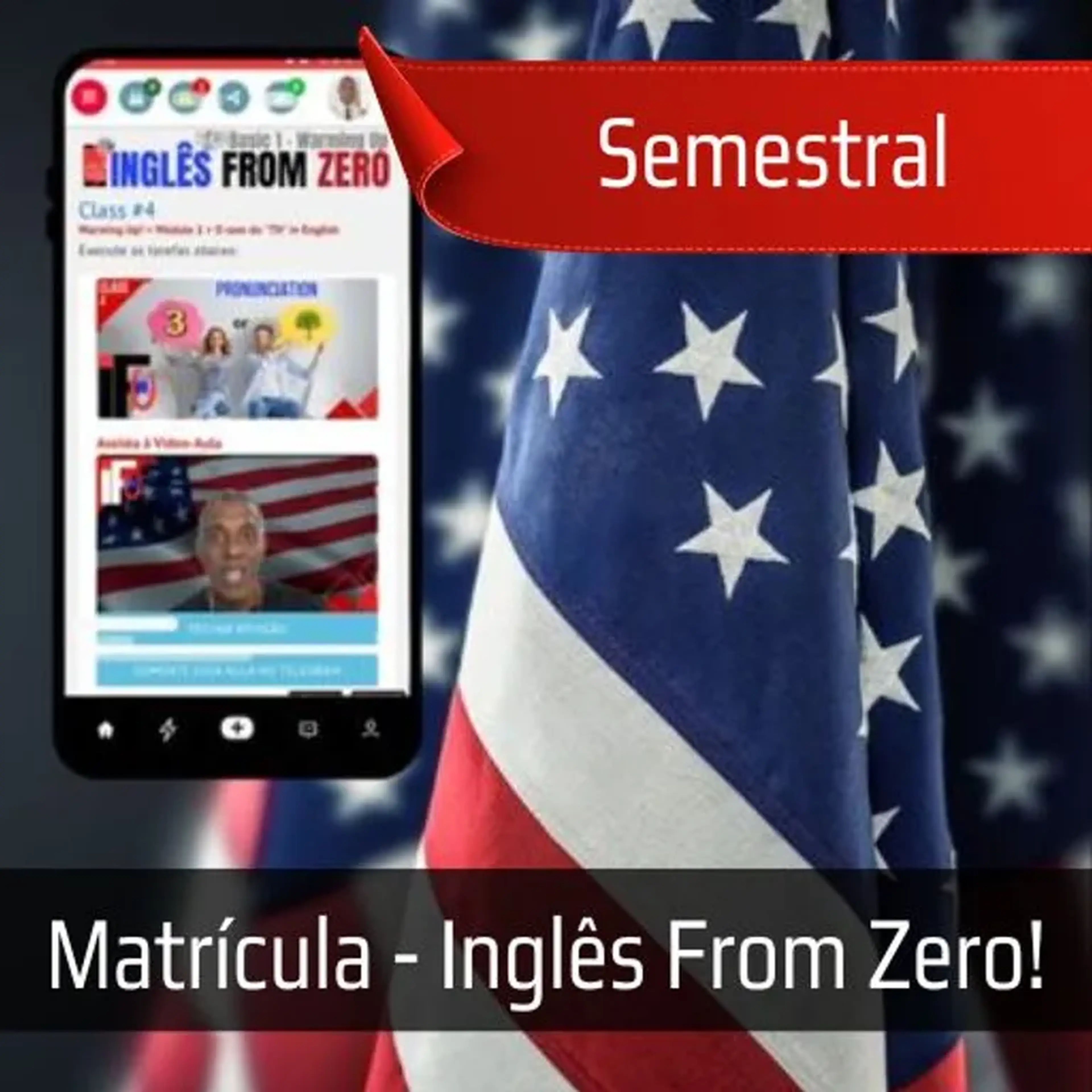 Matrícula Semestral - Inglês From Zero imagem
