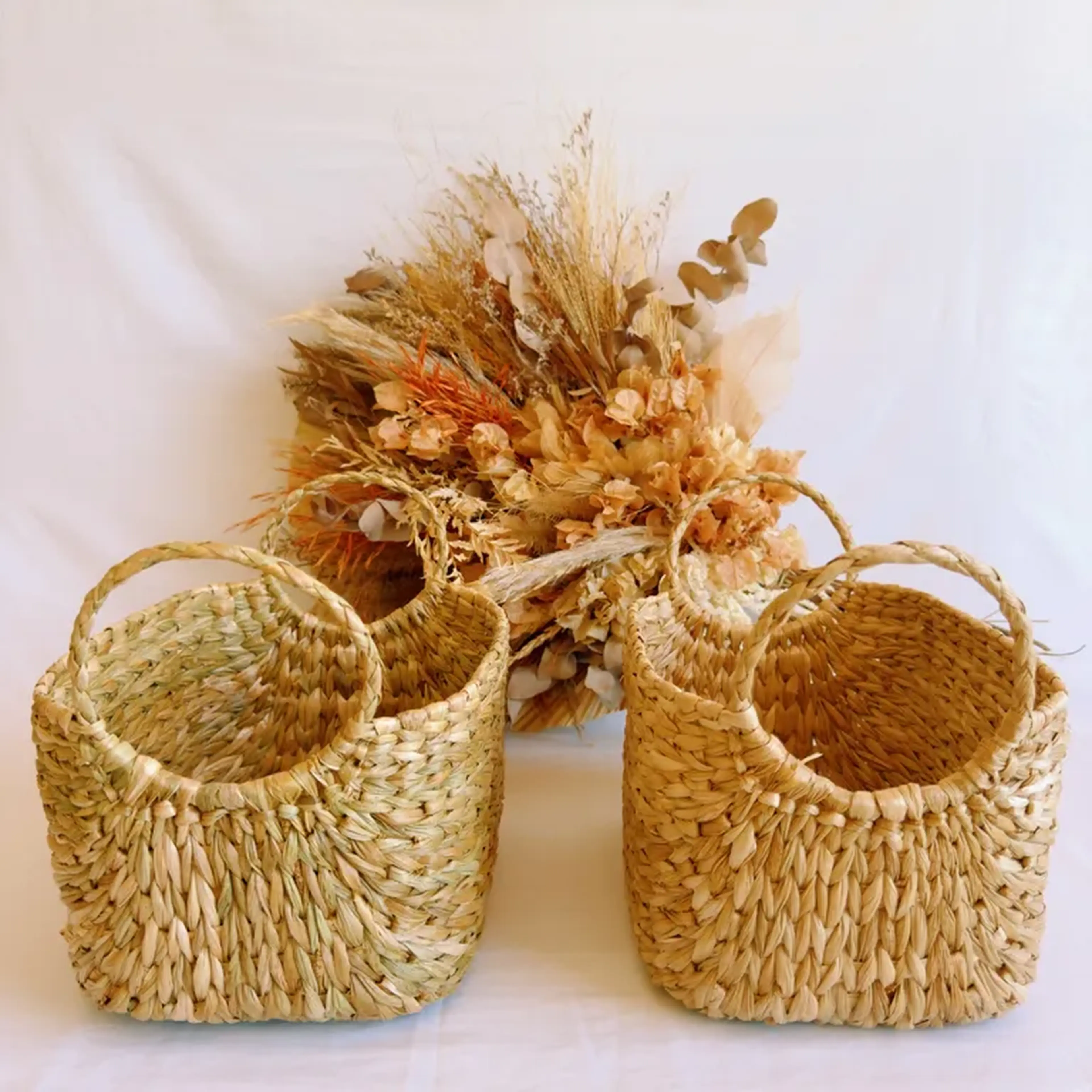 Cesta De Palha Taboa G imagem