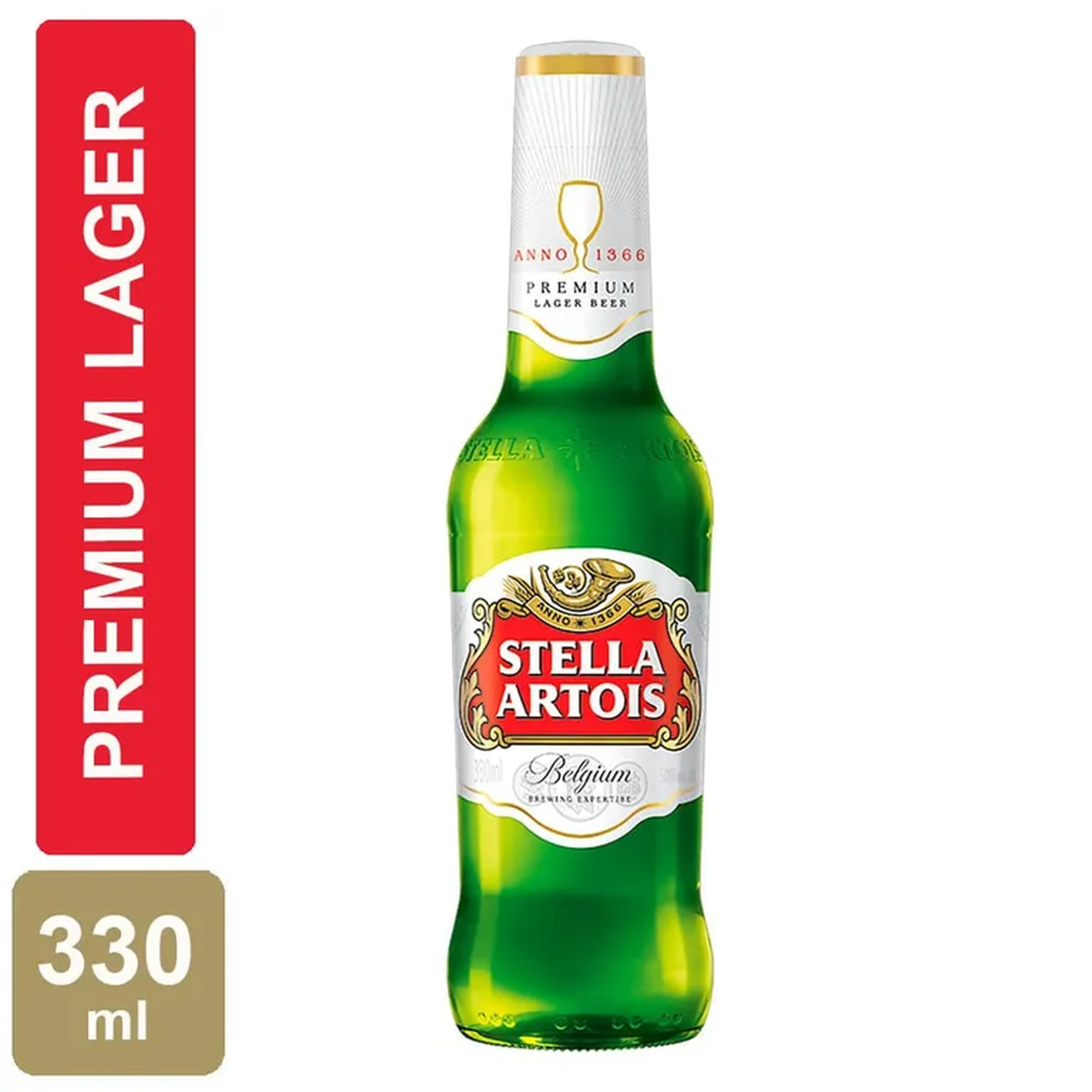Cerveja Stella longe neck 330 ml gelada imagem