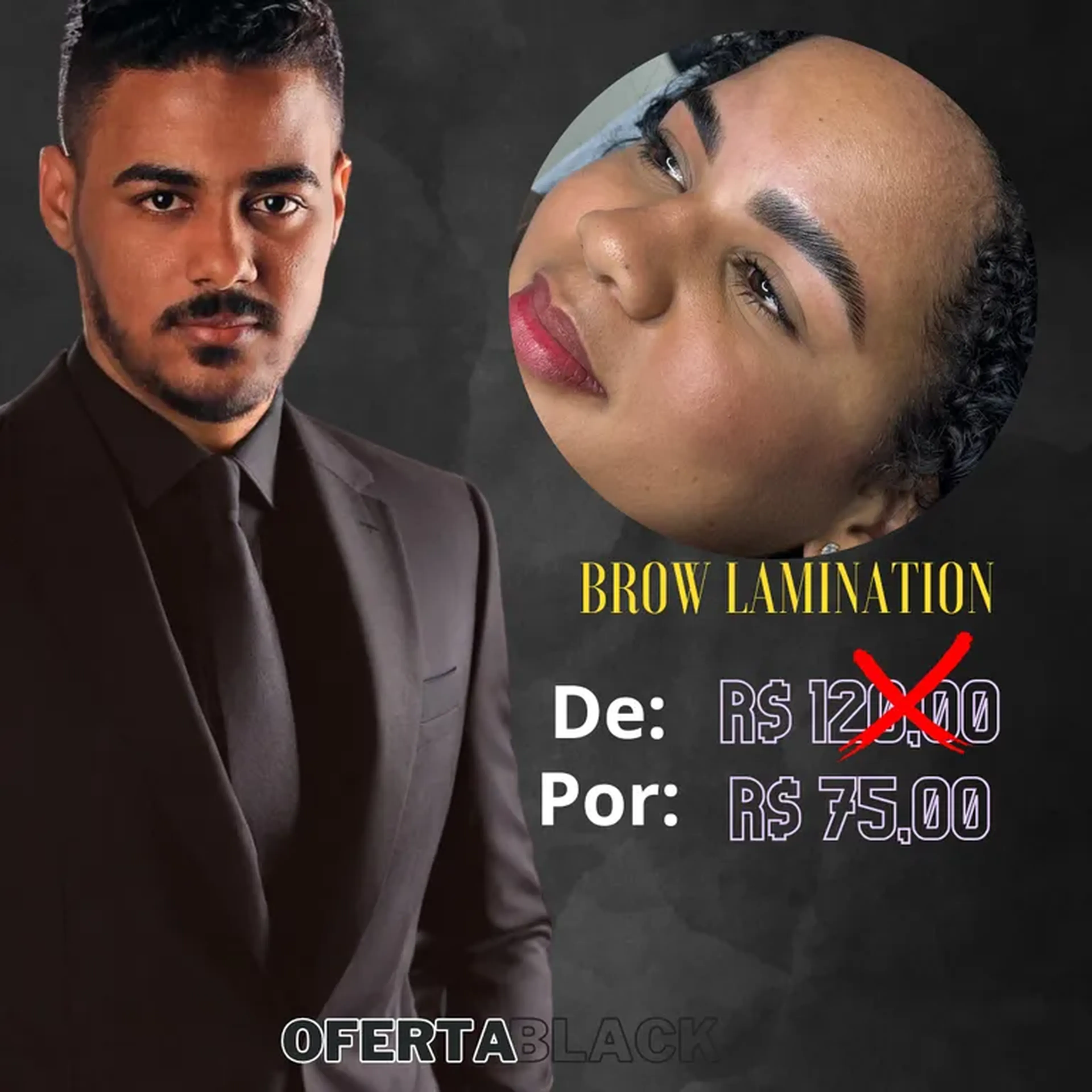 1 BROW LAMINATION COM COLORAÇÃO imagem