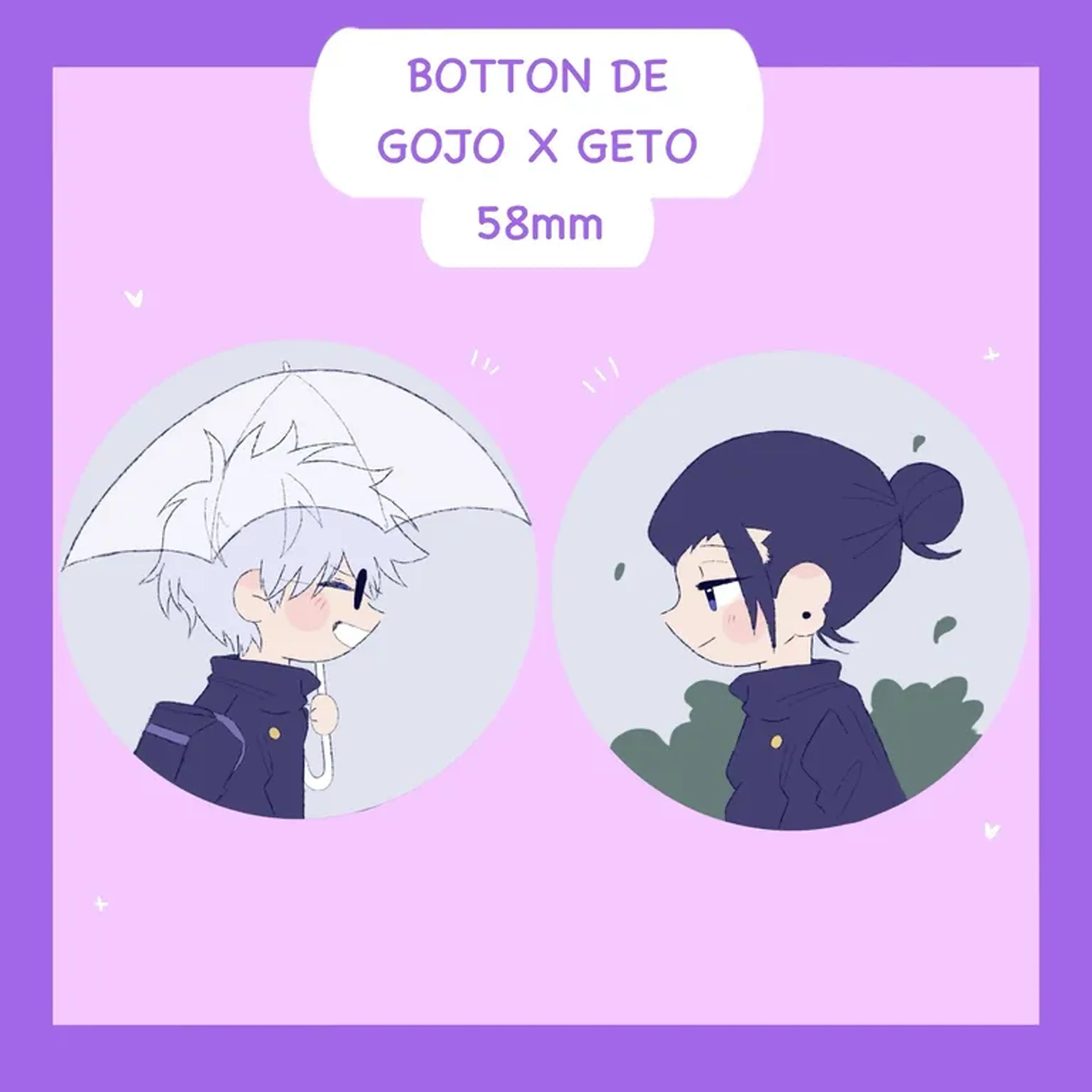 BOTTON DE GOJO X GETO (JUJUSTU KAISEN) imagem