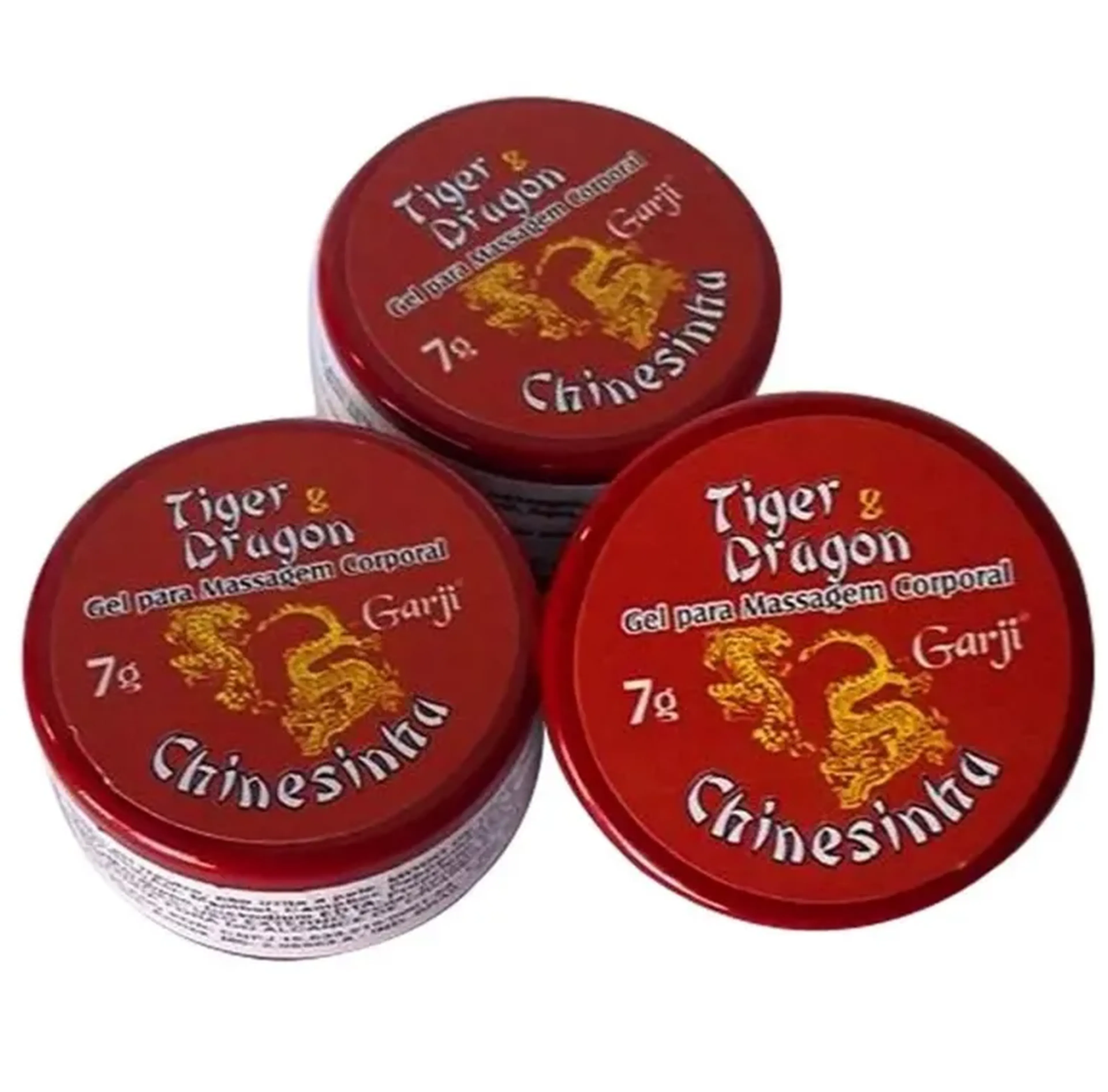 GEL PARA MASSAGEM TIGER DRAGON CHINESINHA 7G GARJI imagem
