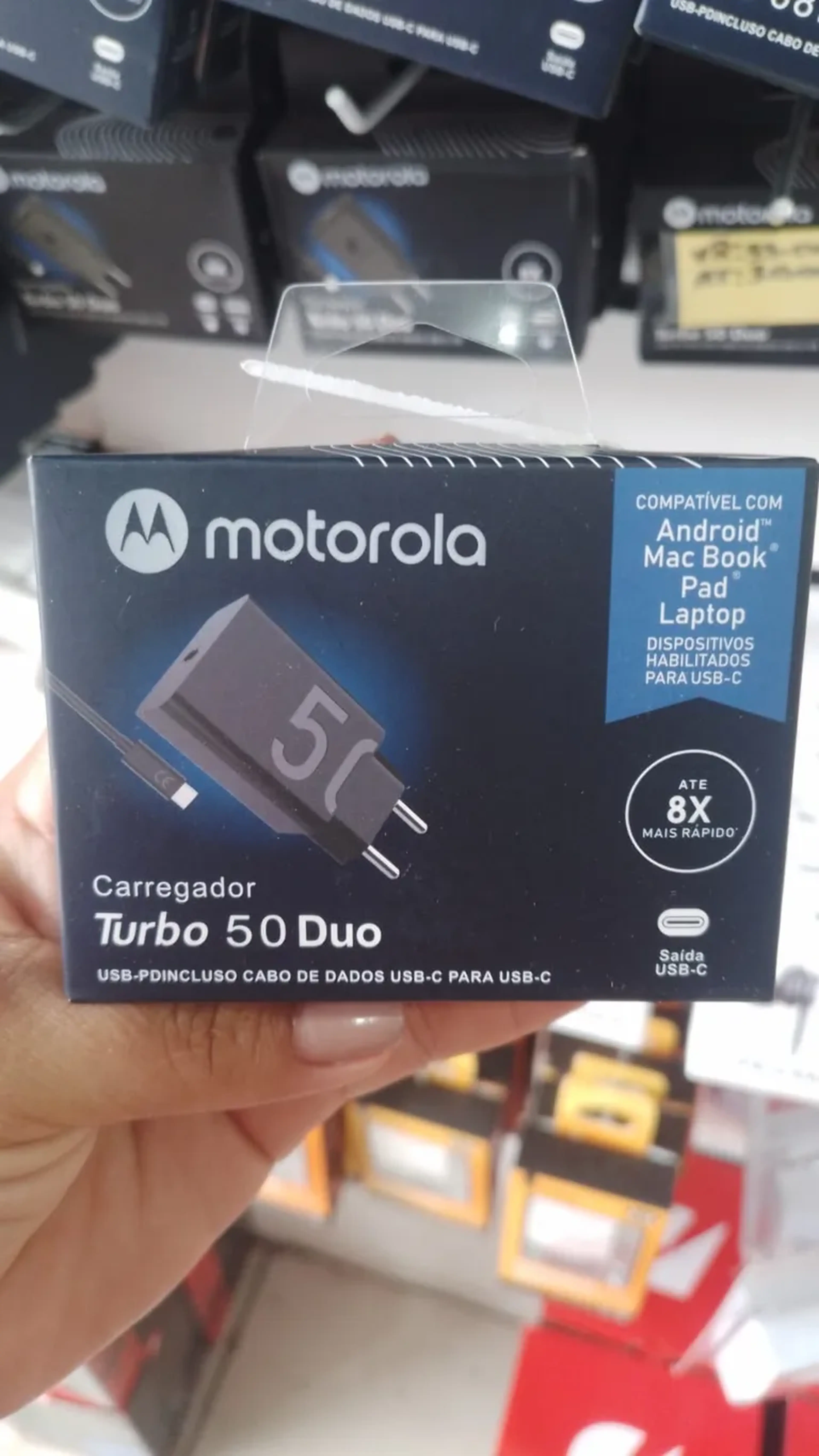 Carregador Original Motorola USB-C 50Watts imagem