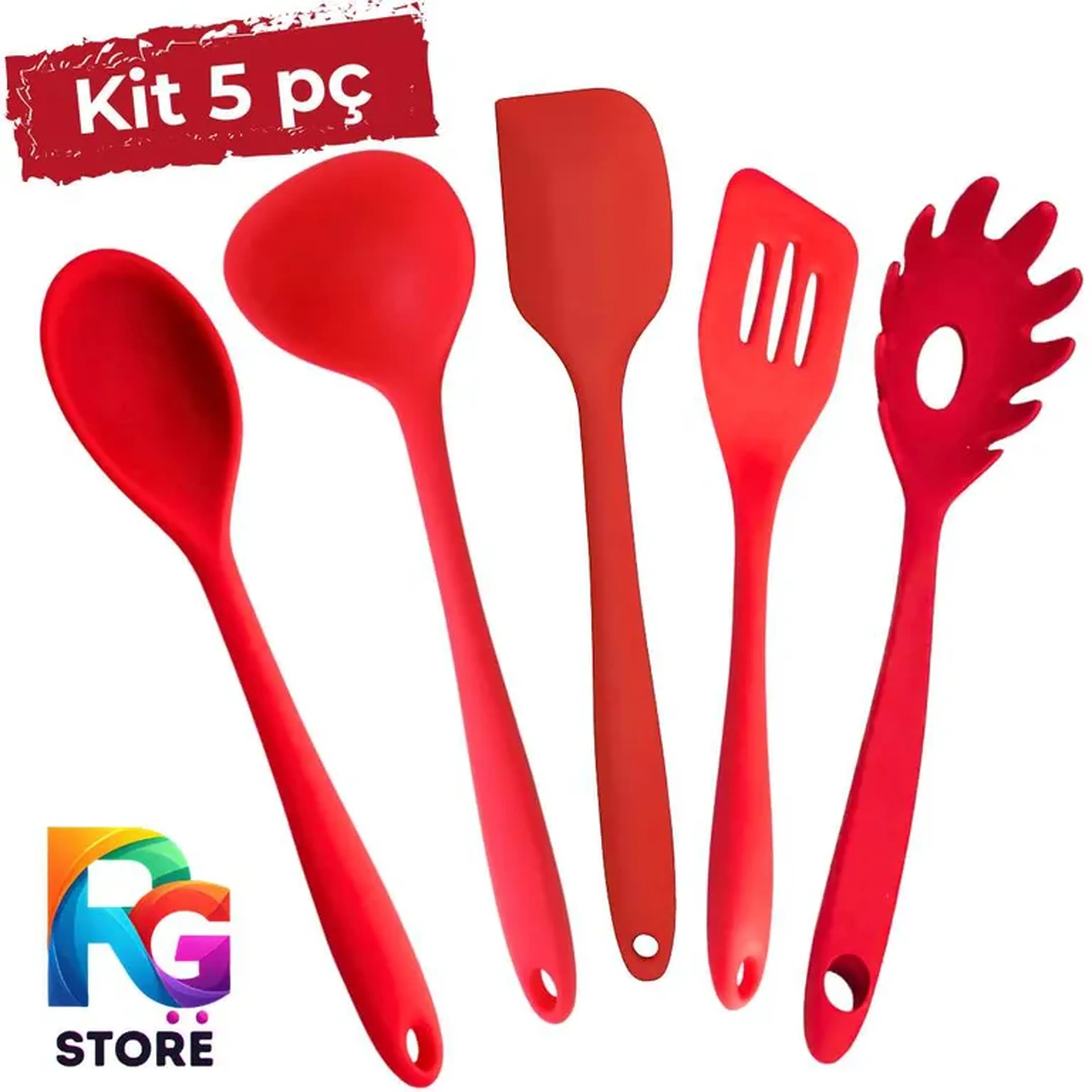 Conjunto Utensílios de Silicone imagem