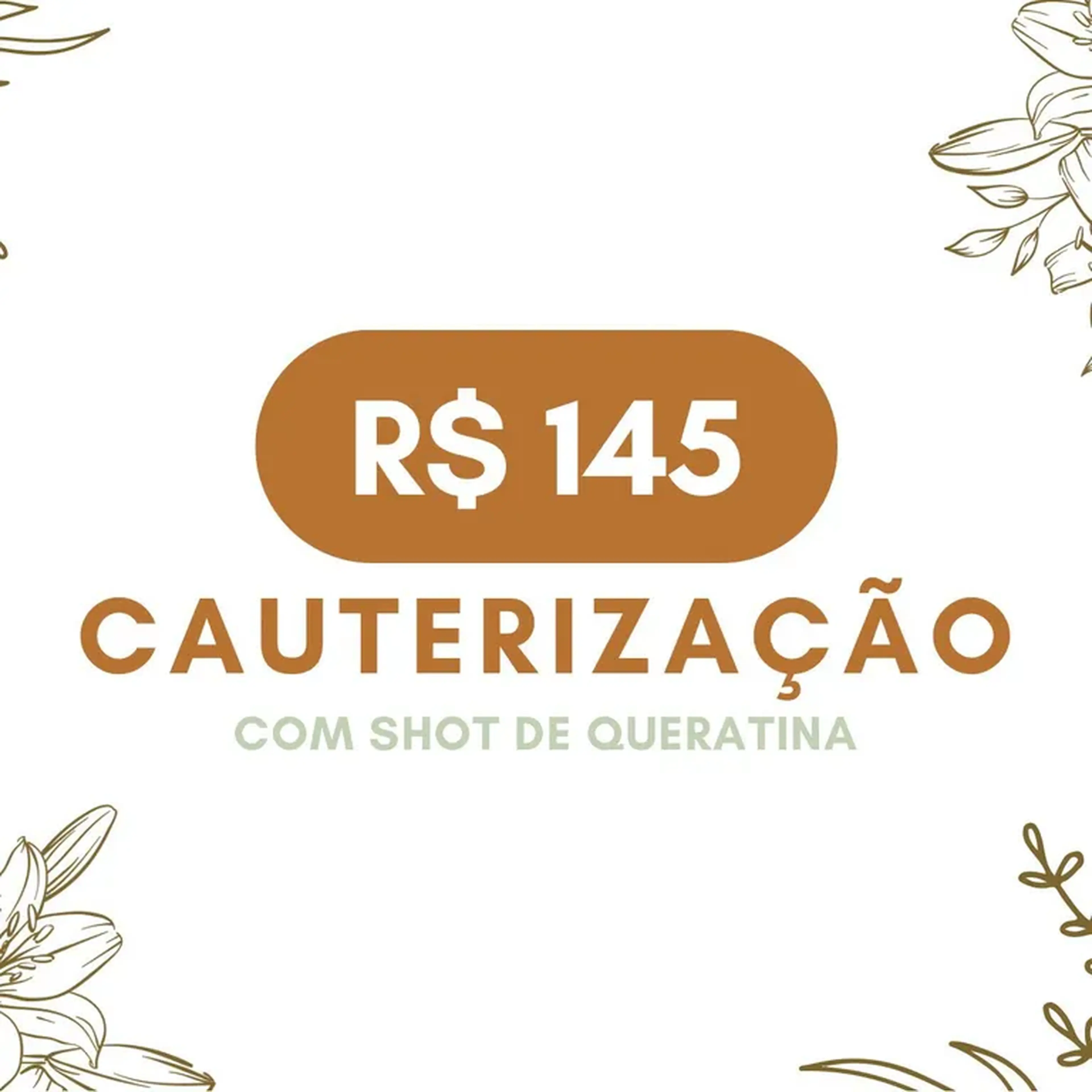 Cauterização com shot de queratina imagem