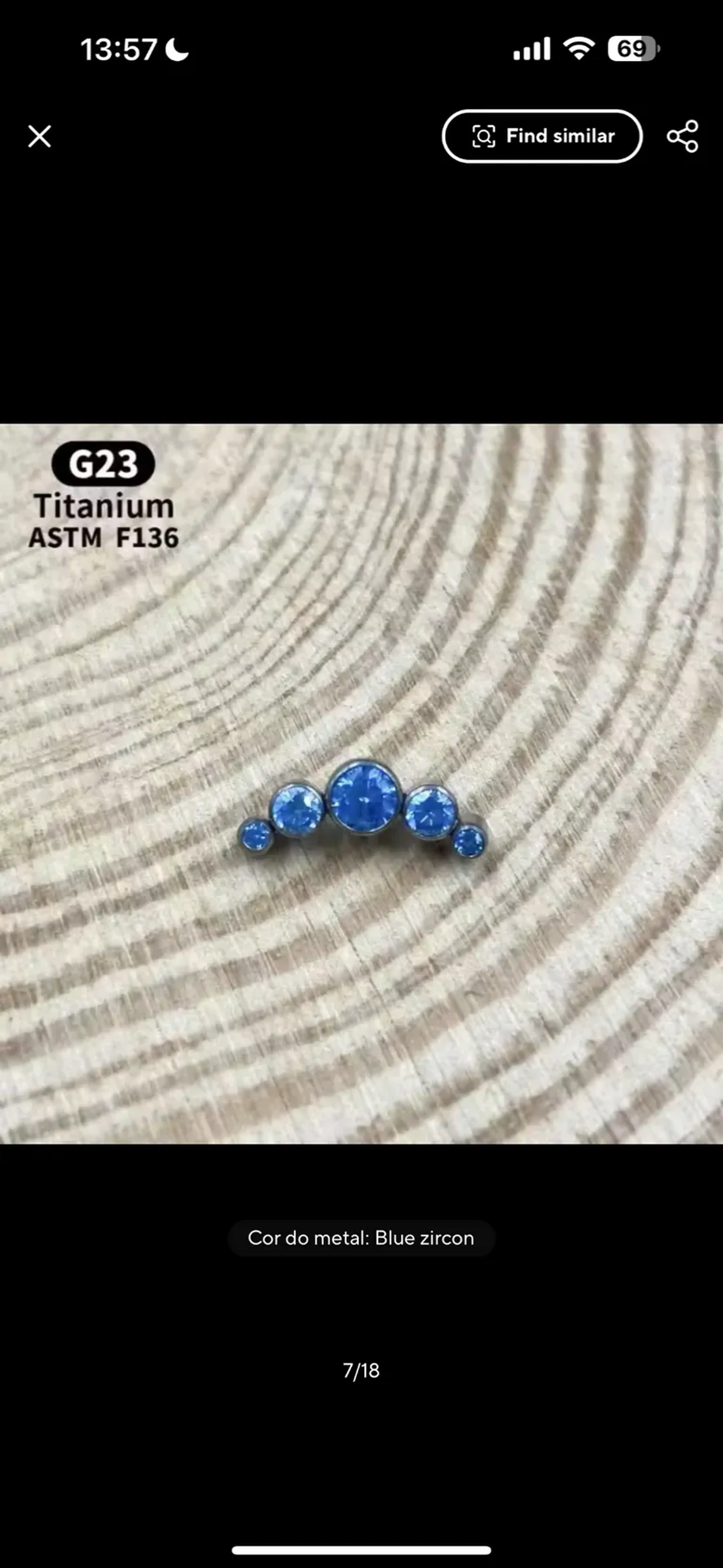 Labret com topo em cluster de opalas e cristais imagem