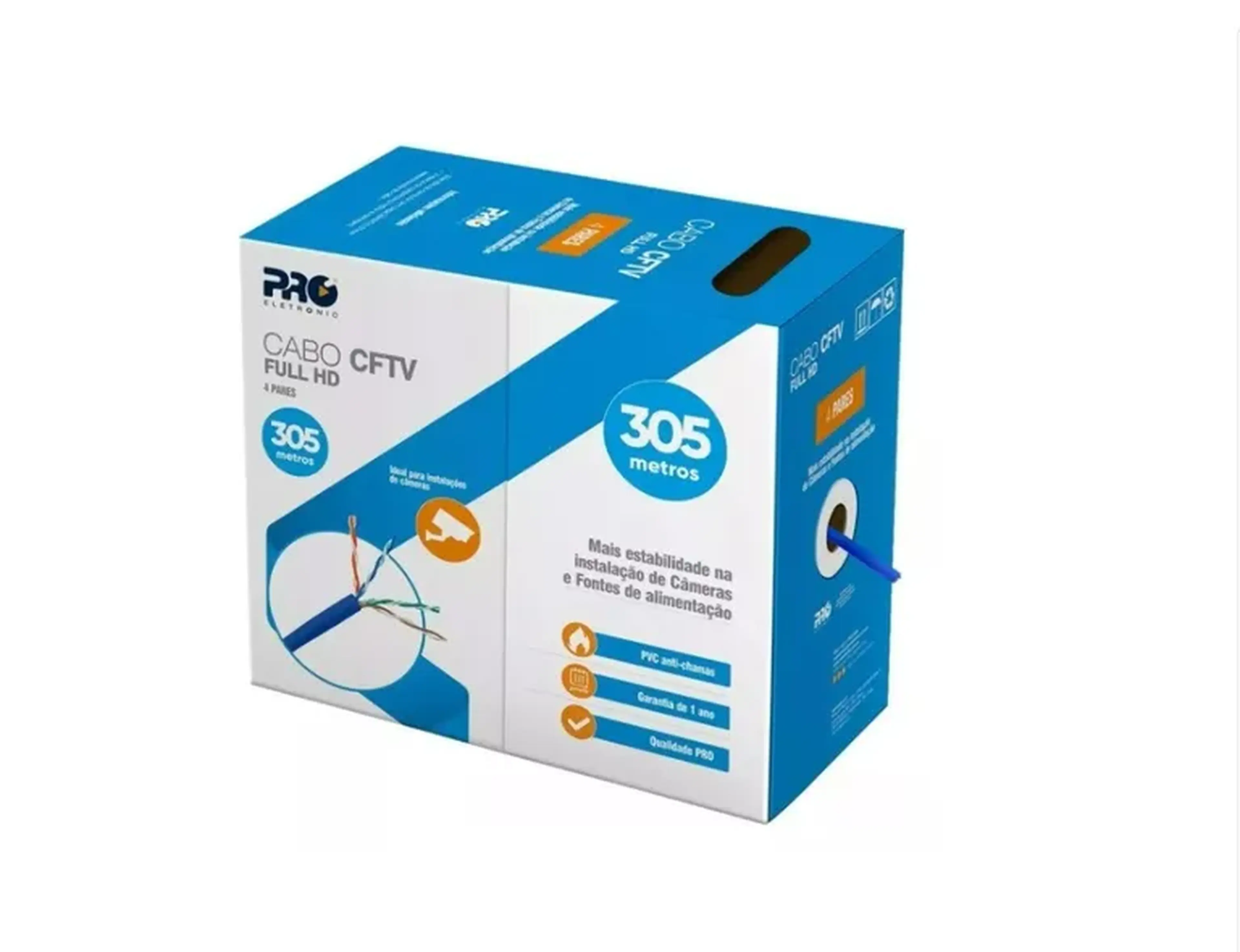 Cabo De Rede Cat5e 4 Pares ( 1 Metros ) imagem