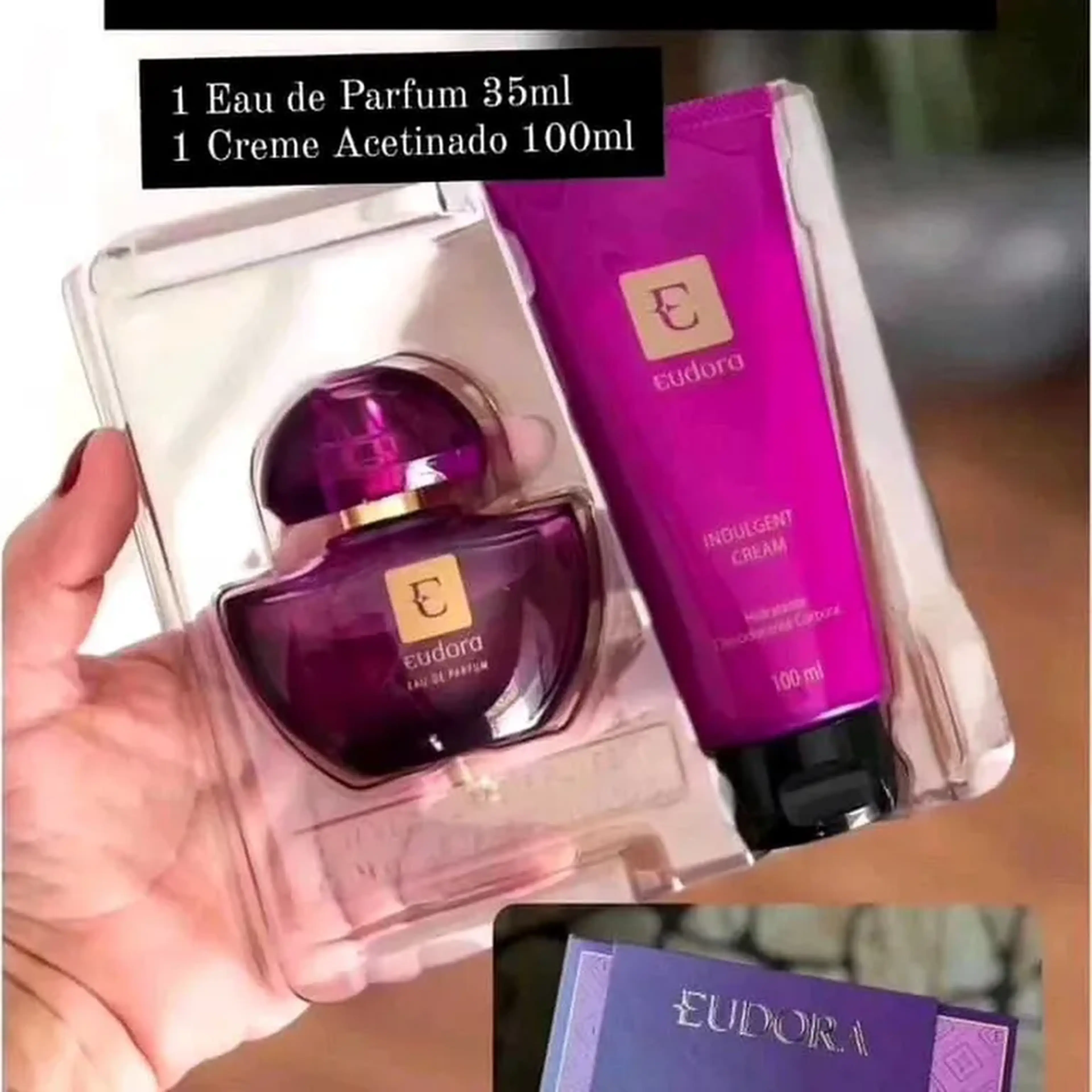 DIA DAS MÃES PRESENTE Eudora Roxo tamanho de bolsa imagem