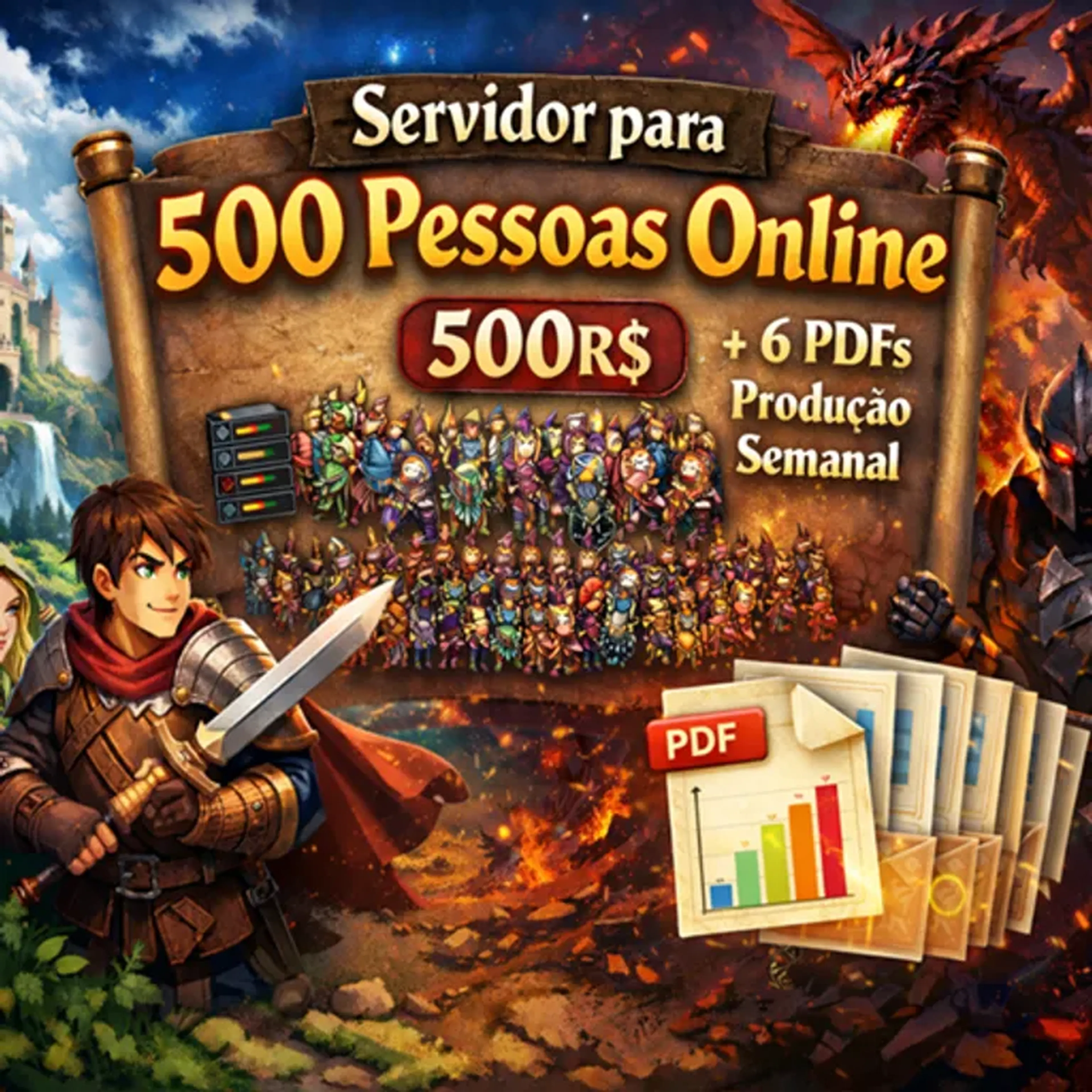 Servidor para 500 Pessoas imagem