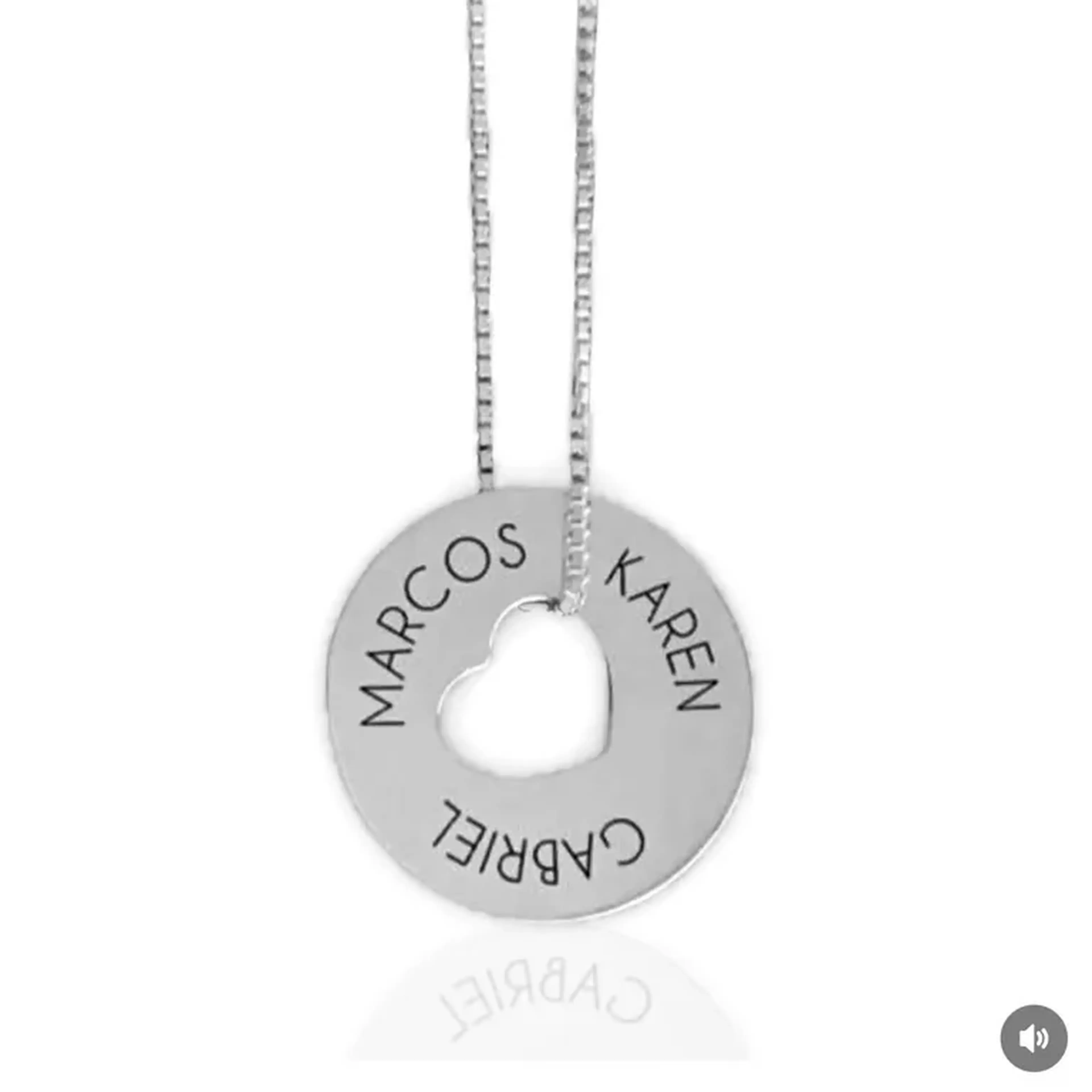 Colar personalizado nomes imagem