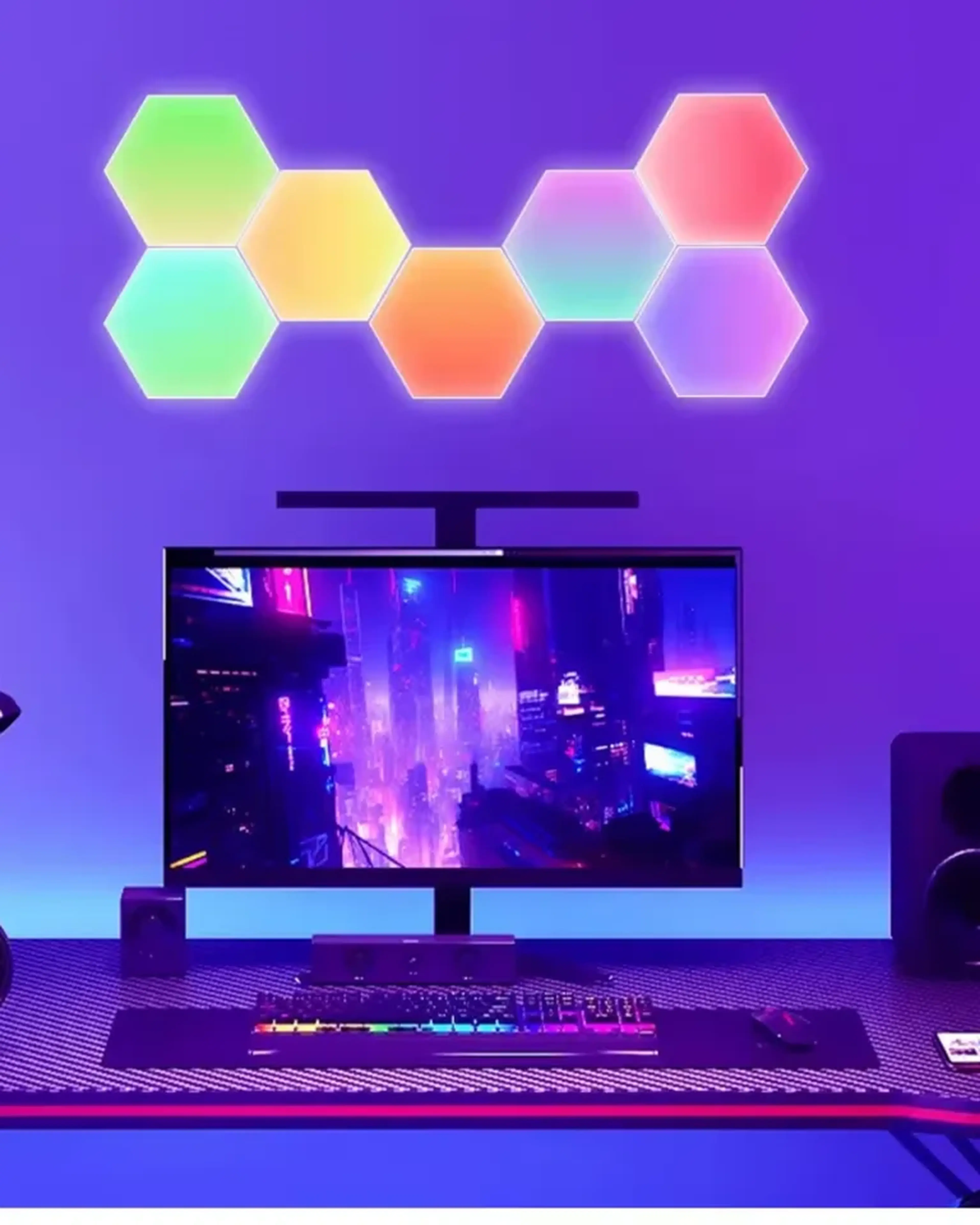 10 Led de Parede RGB LED - Crie a Atmosfera Perfeita imagem