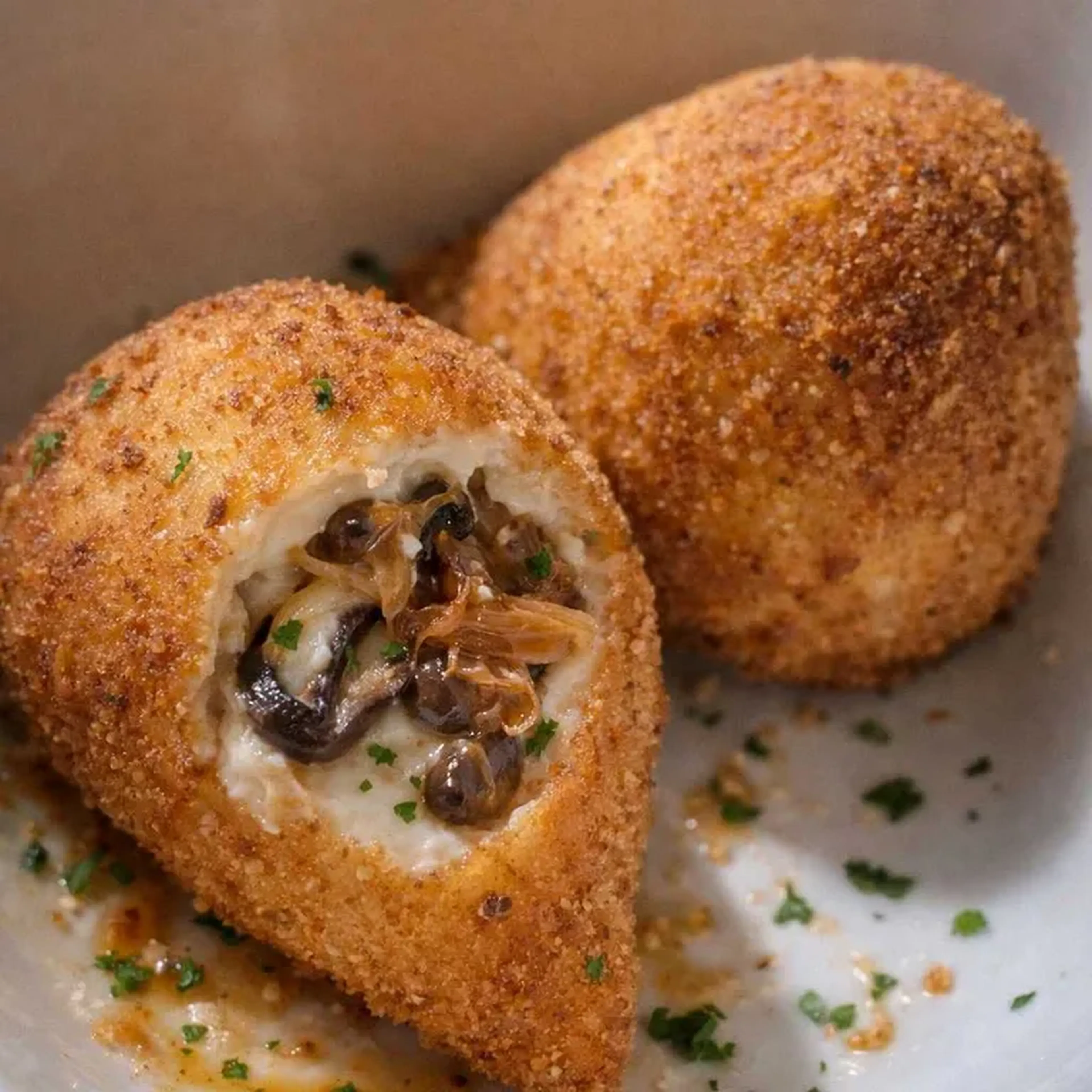 Coxinhas cremosas de Shimeji. imagem