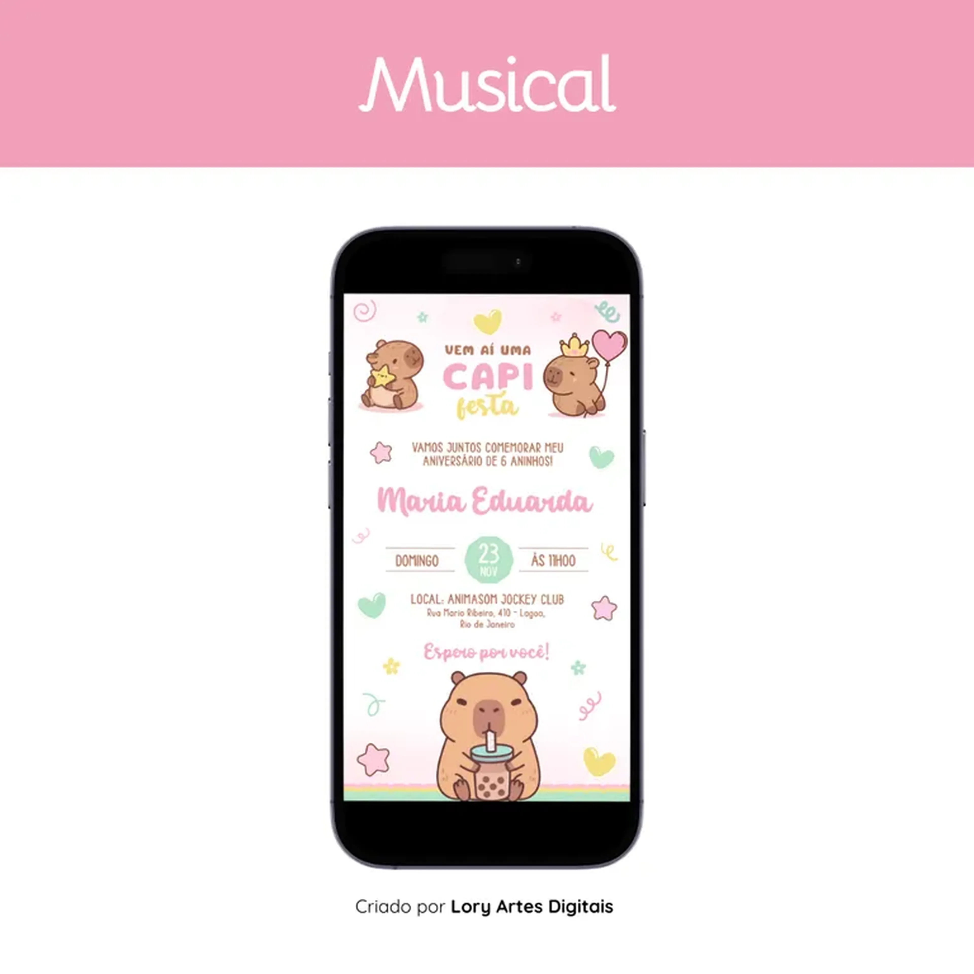 Convite Musical imagem