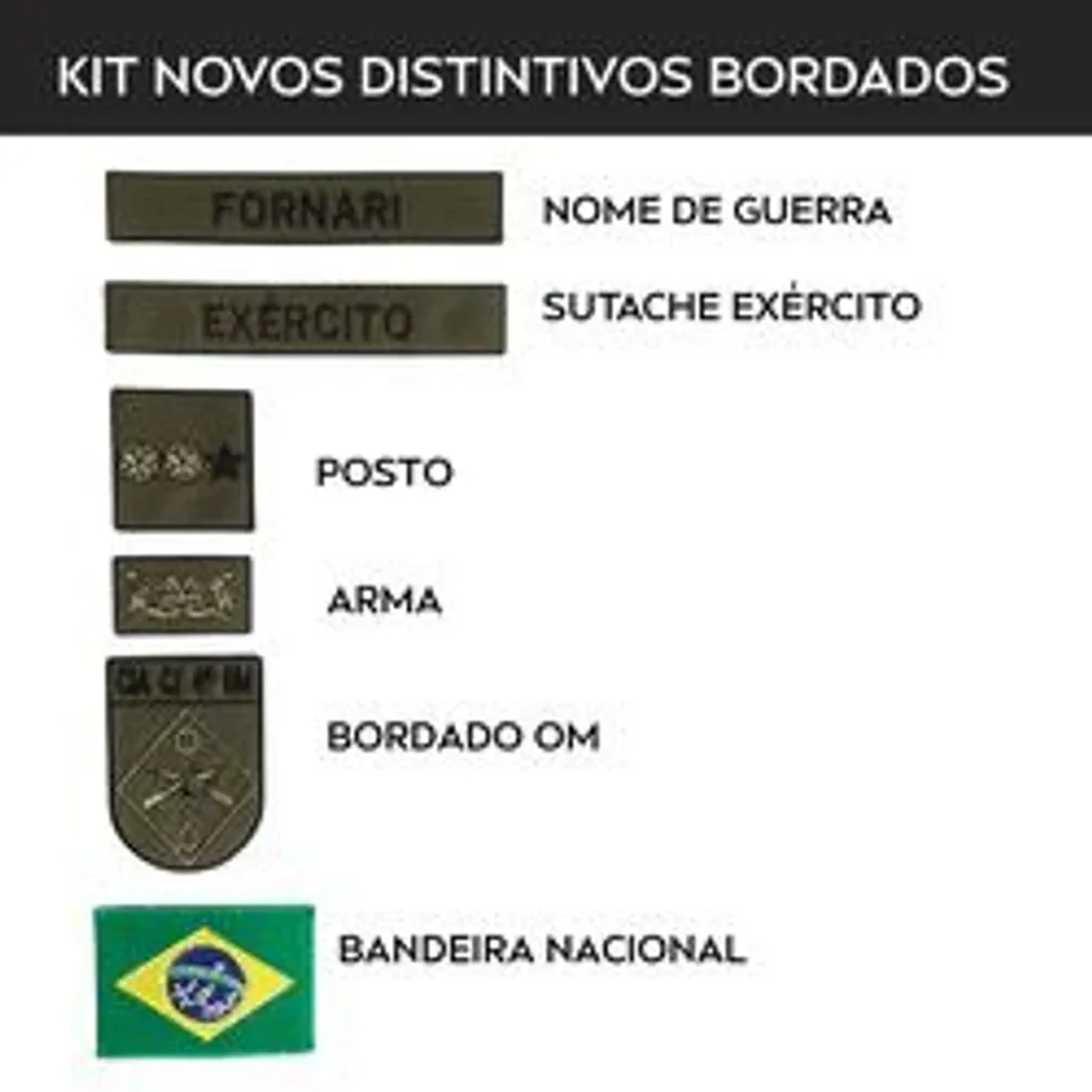 Promoção kit Distintivos Novos imagem