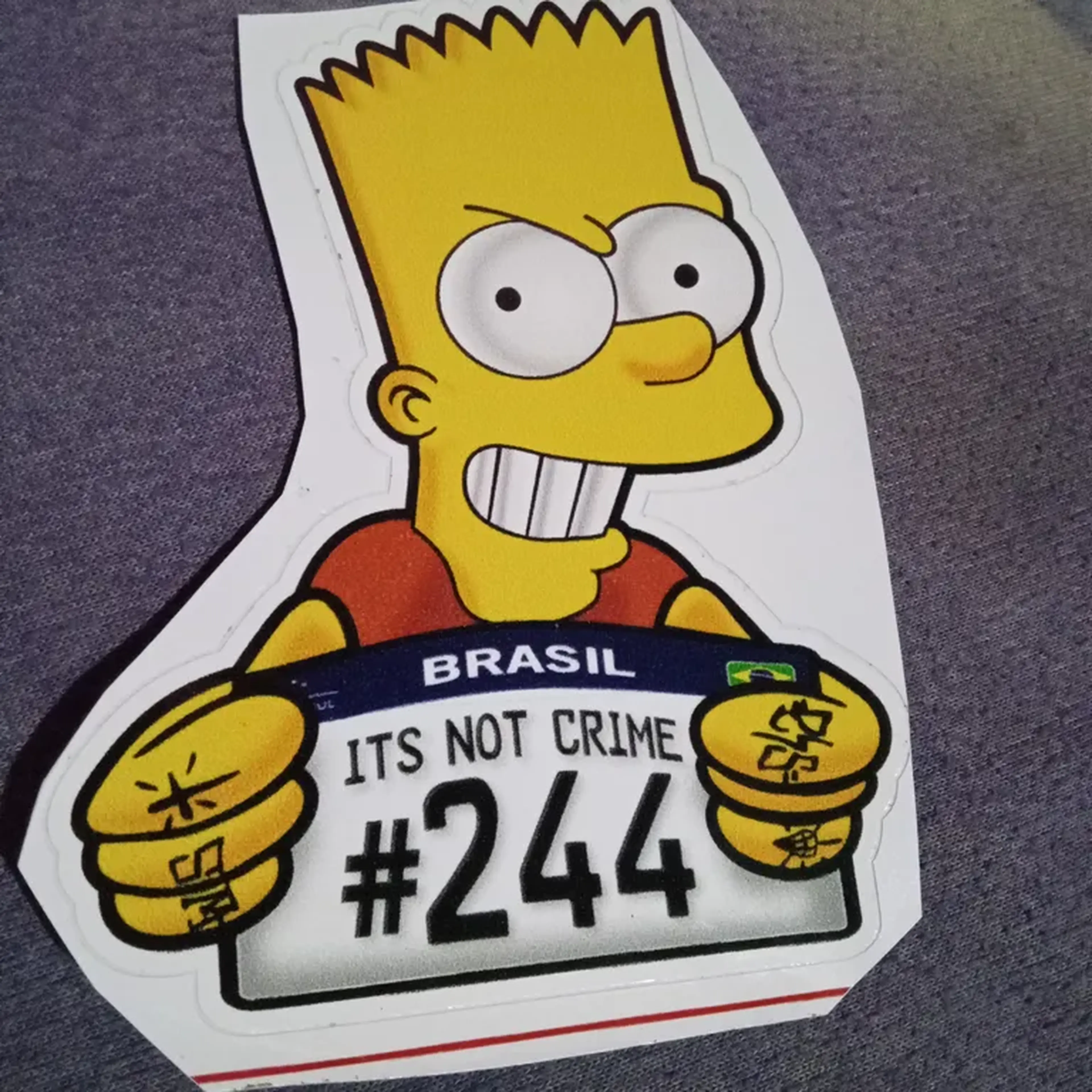 Adesivo do Bart Simpson imagem