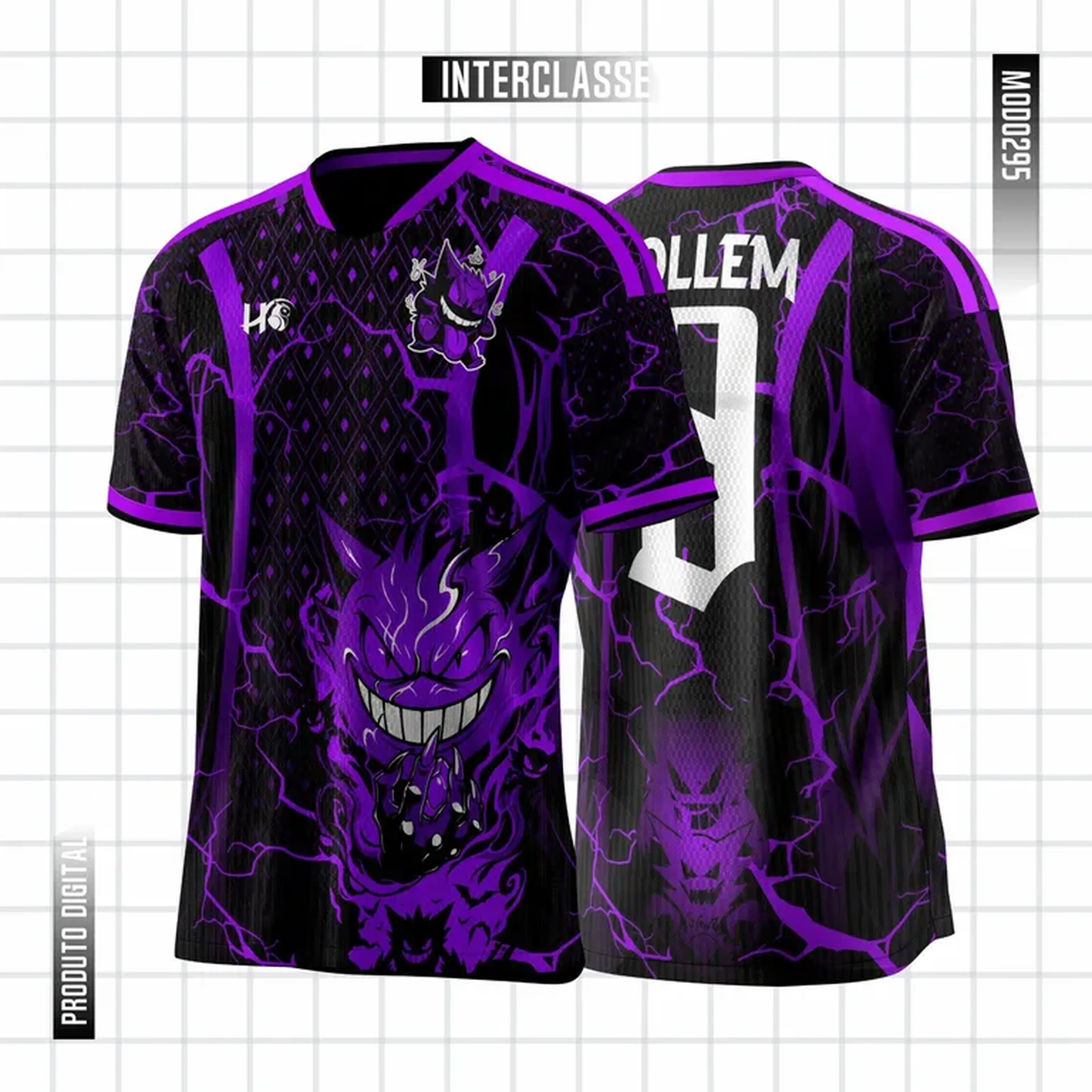 Arte Vetor Camisa Interclasse Gengar Mod0295 imagem