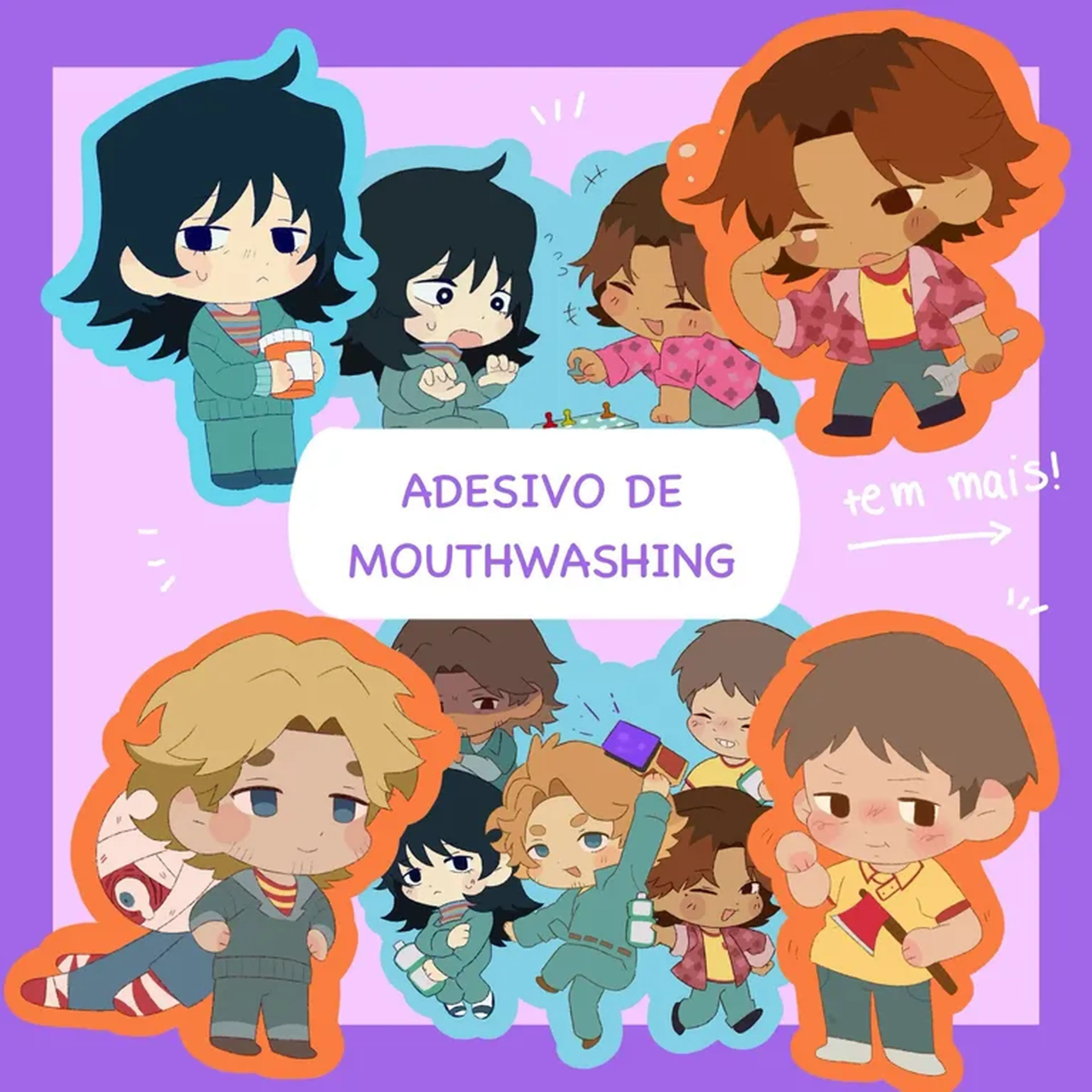 ADESIVOS INDIVIDUAIS DE MOUTHWASHING imagem