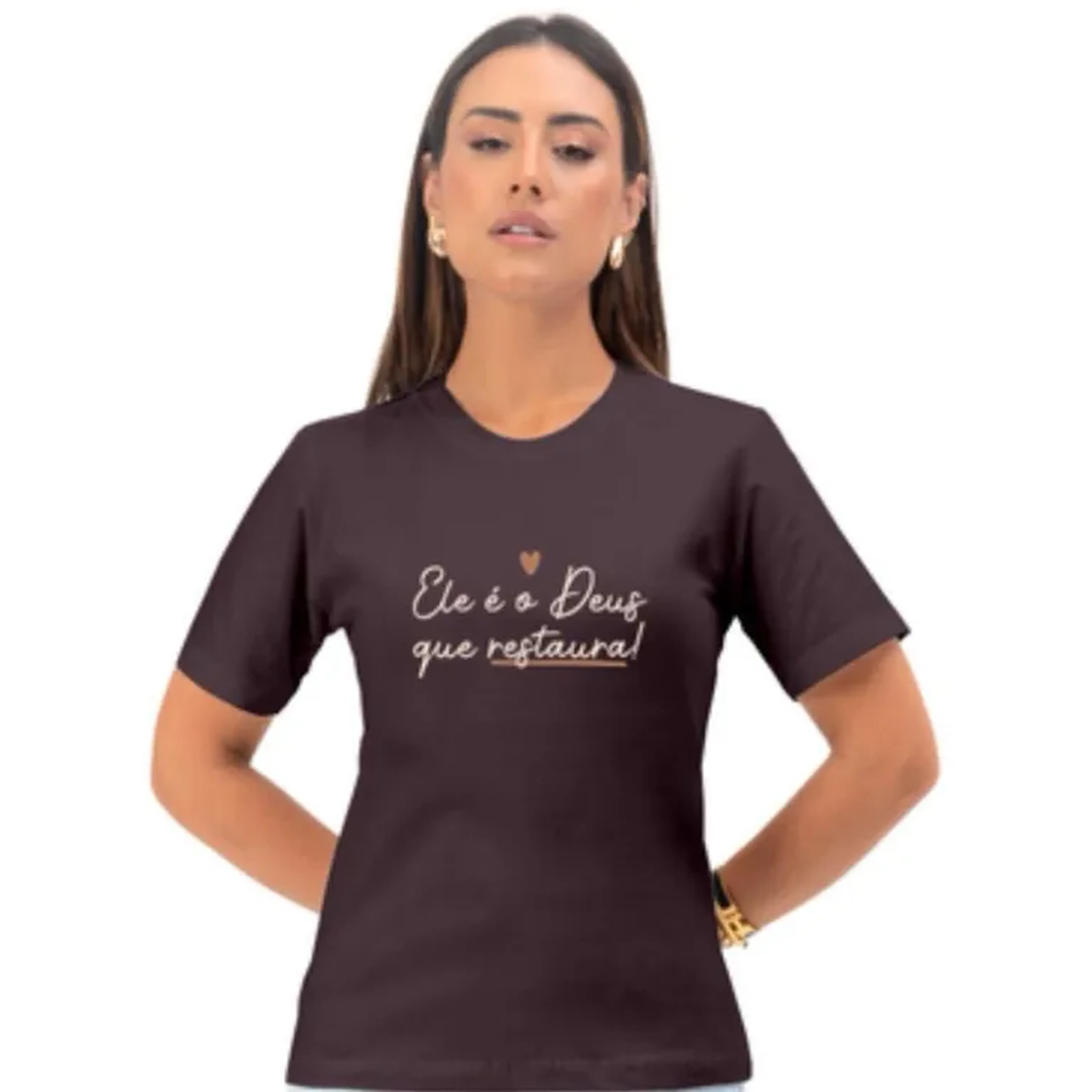 T-shirt Deus que restaura imagem