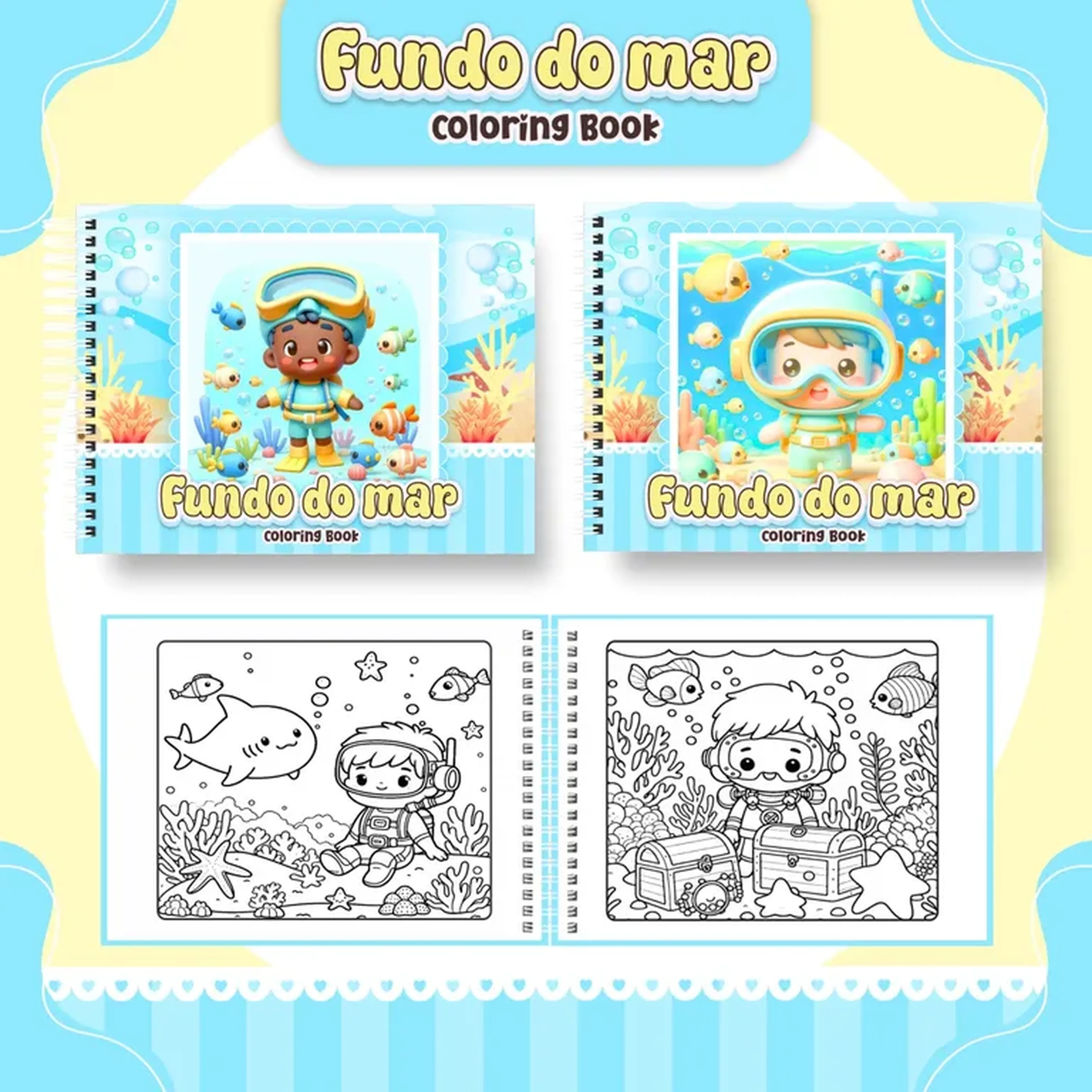 Fundo do Mar Colorir imagem