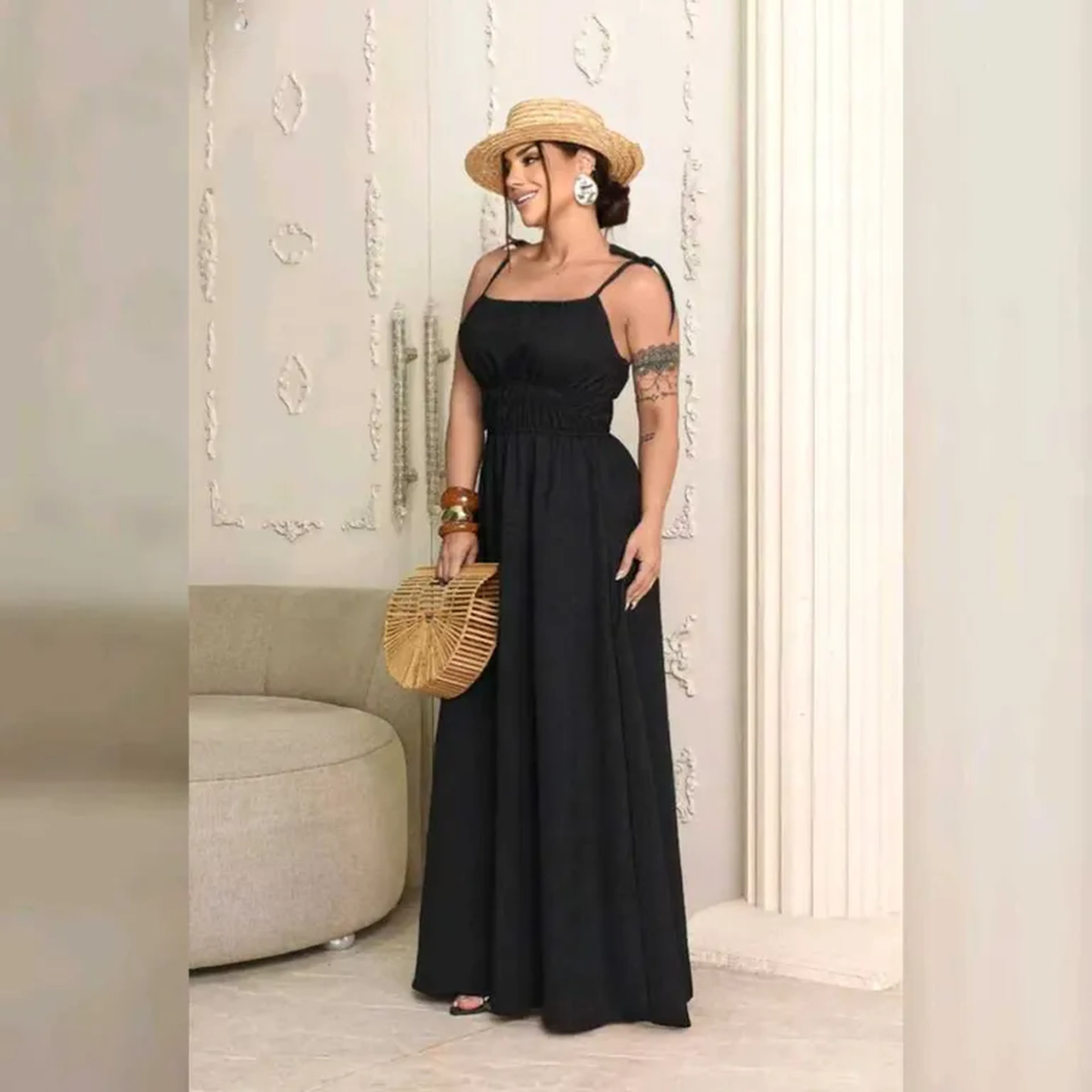Vestido Solara Preto imagem