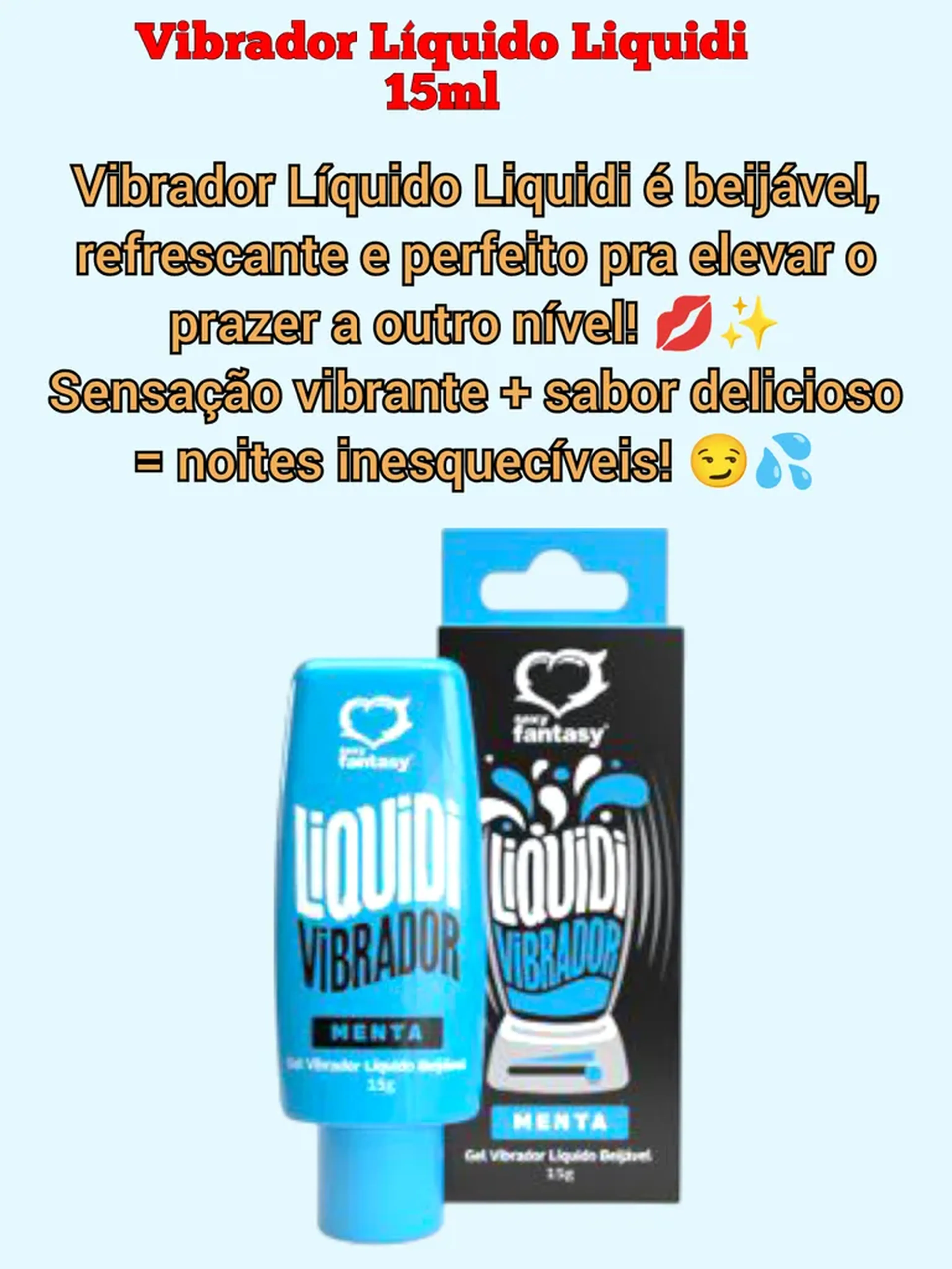Vibrador Líquido Liquidi menta imagem