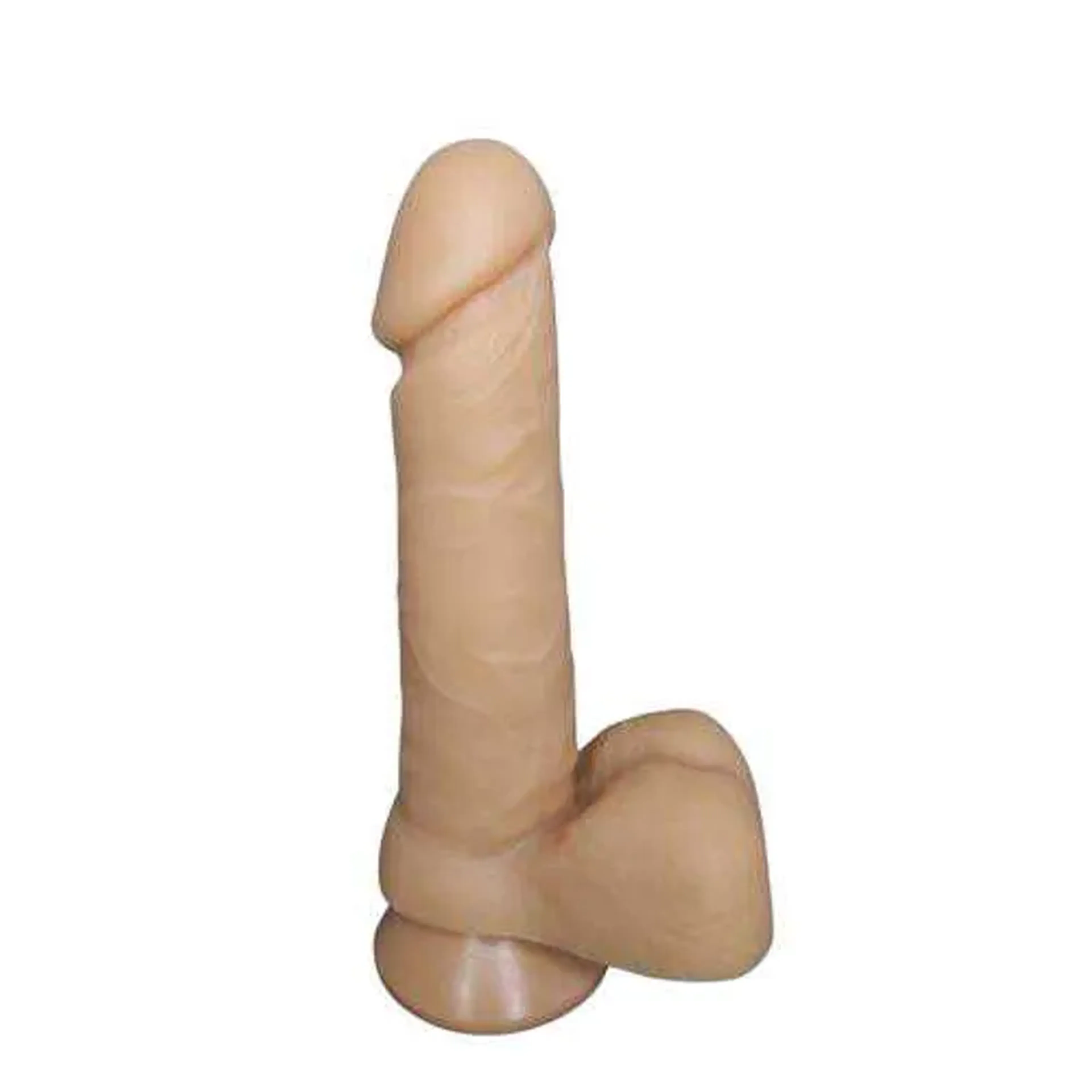 Prótese Realística com Ventosa e Escroto Sem Vibro 16cm x 3,5cm imagem