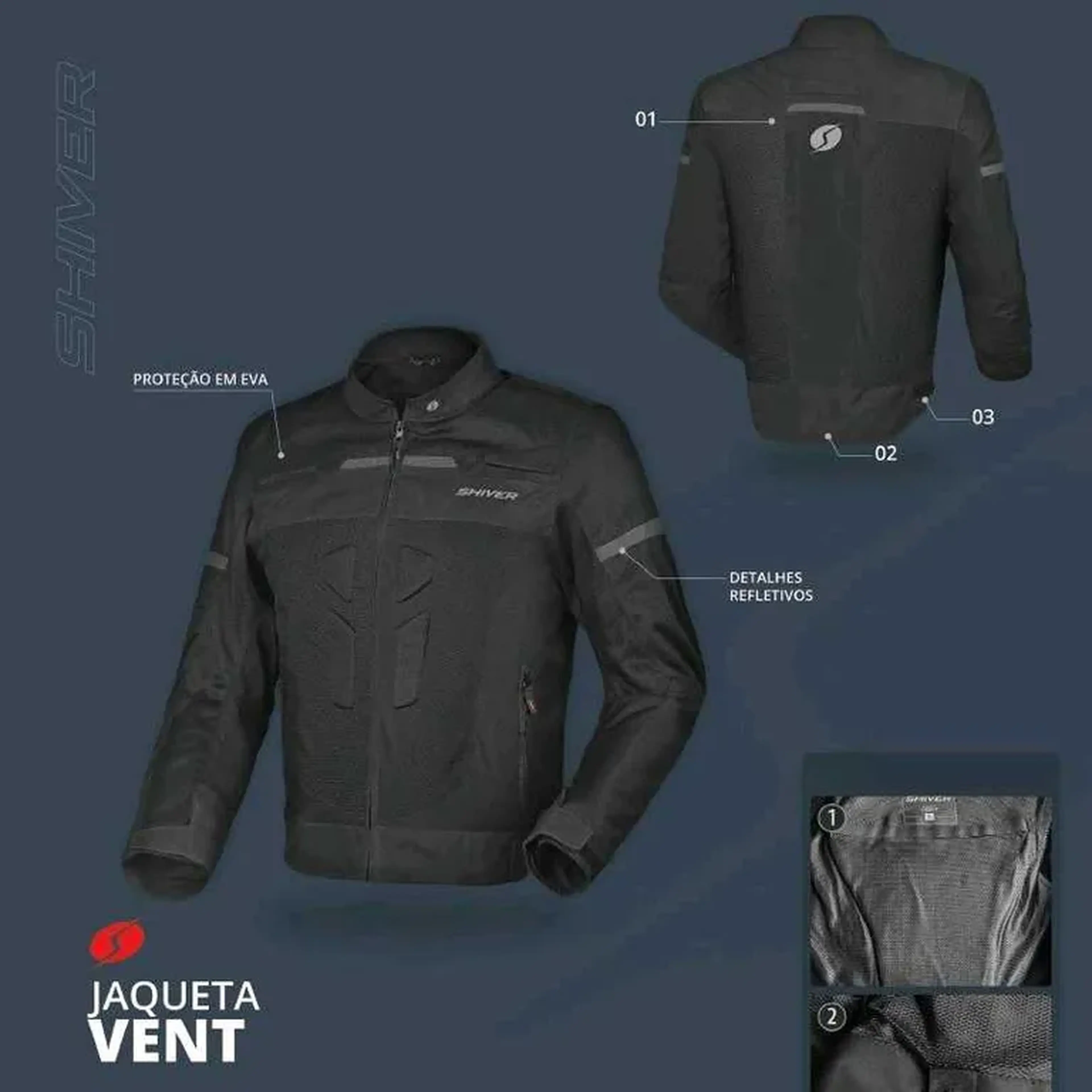 JAQUETA SHIVER VENT MASCULINA imagem