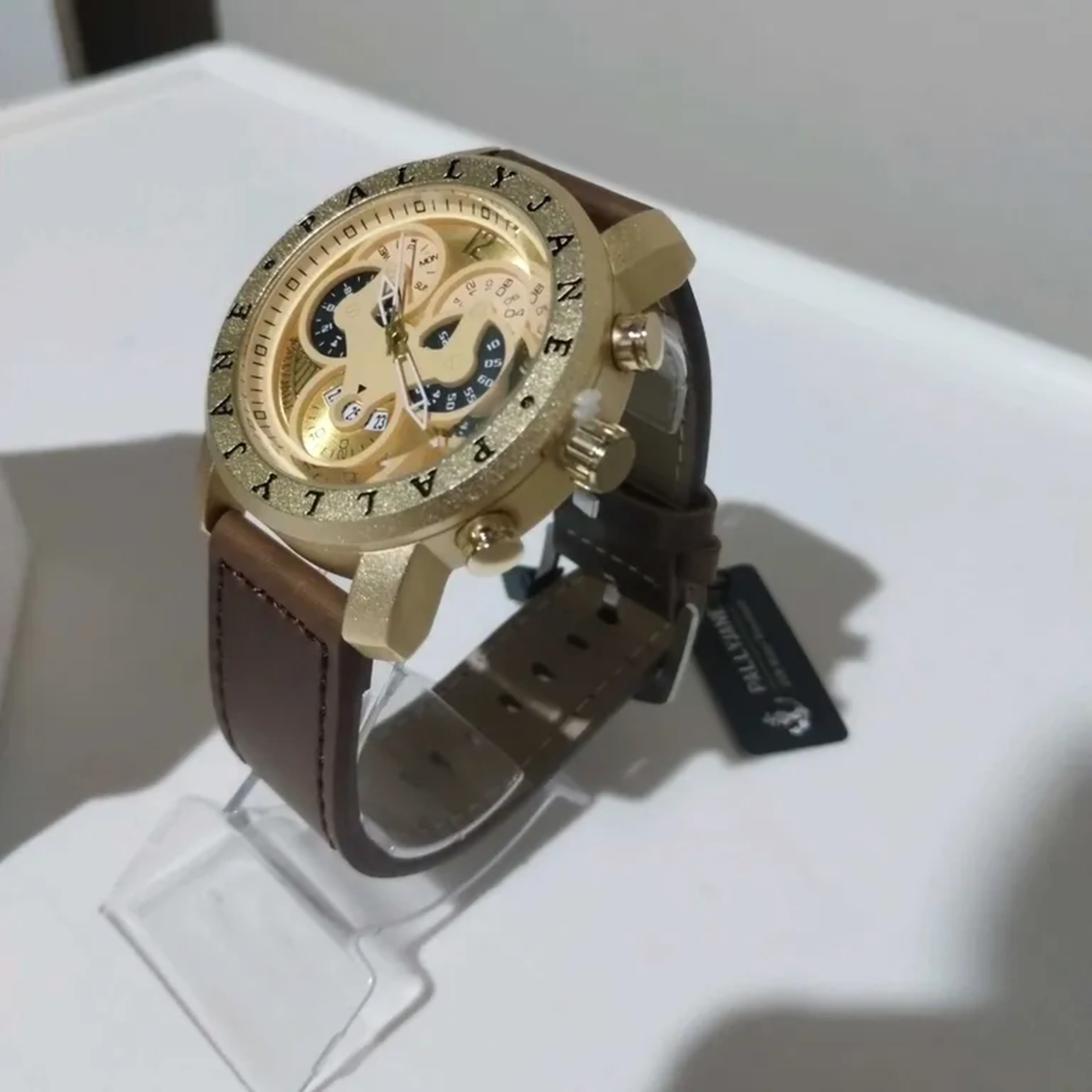 Relógio analógico Pallyjane pulseira couro imagem