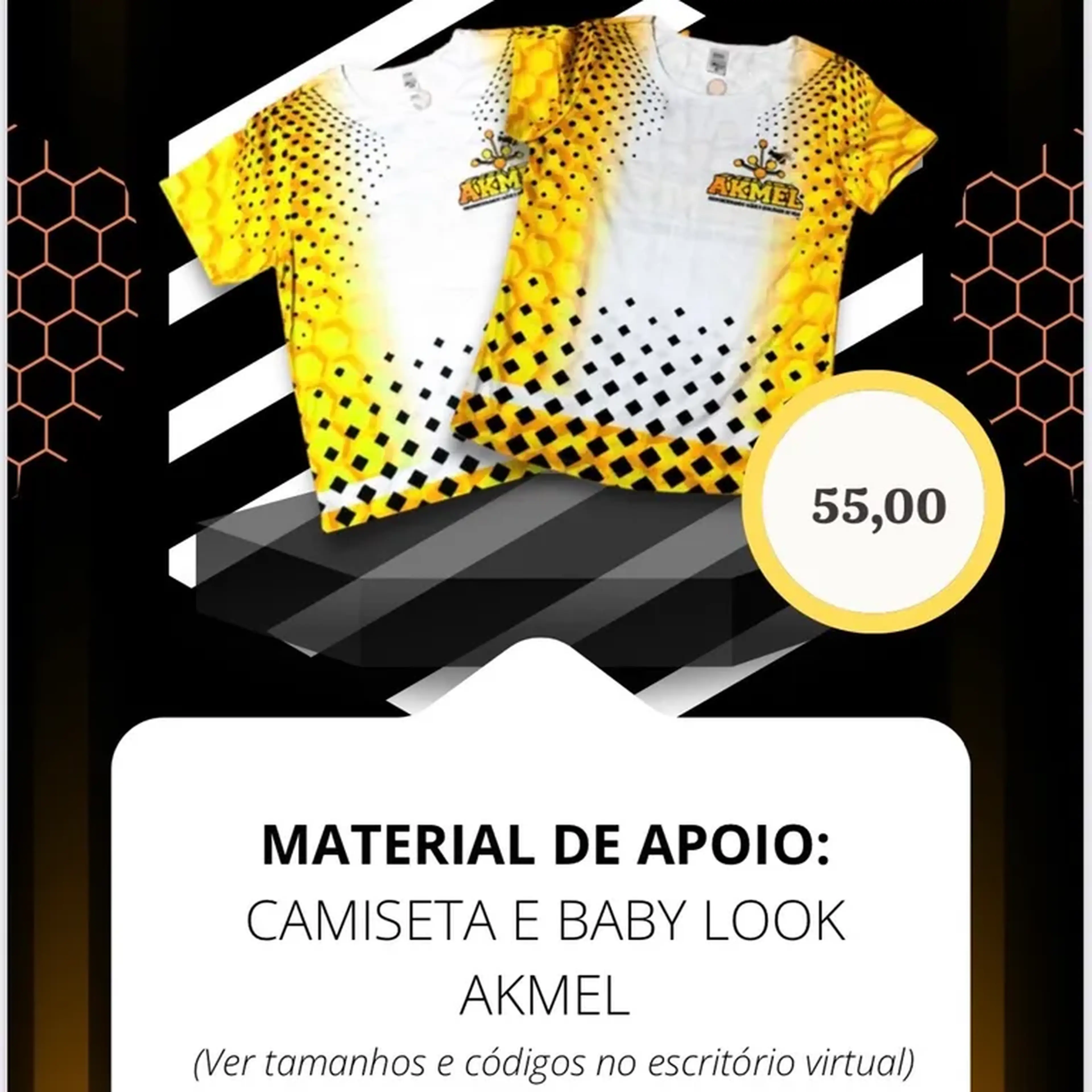 camiseta Akmel disponível M,G imagem