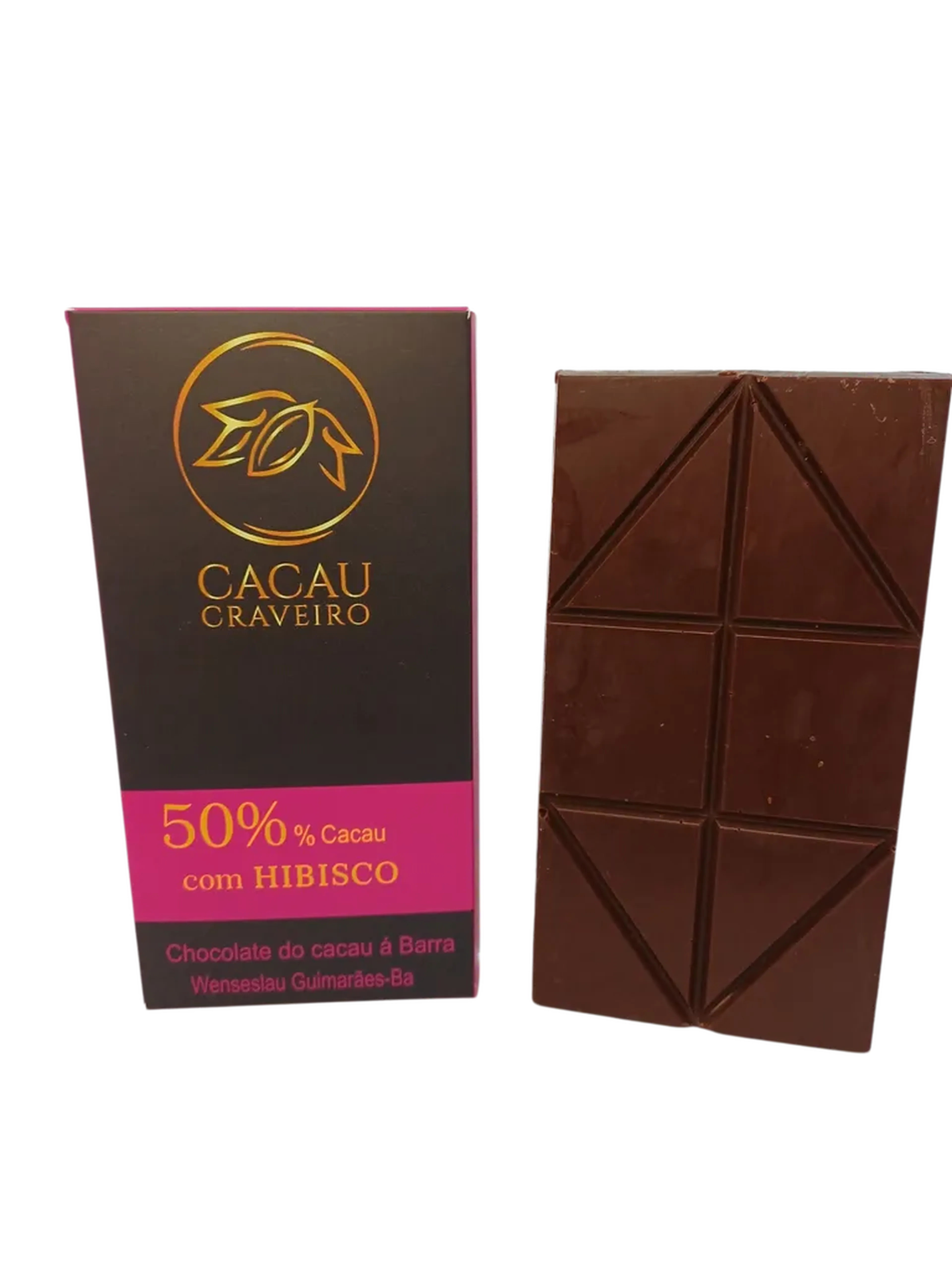 Chocolate 50% Cacau com Hibisco 60g Tree to Bar imagem