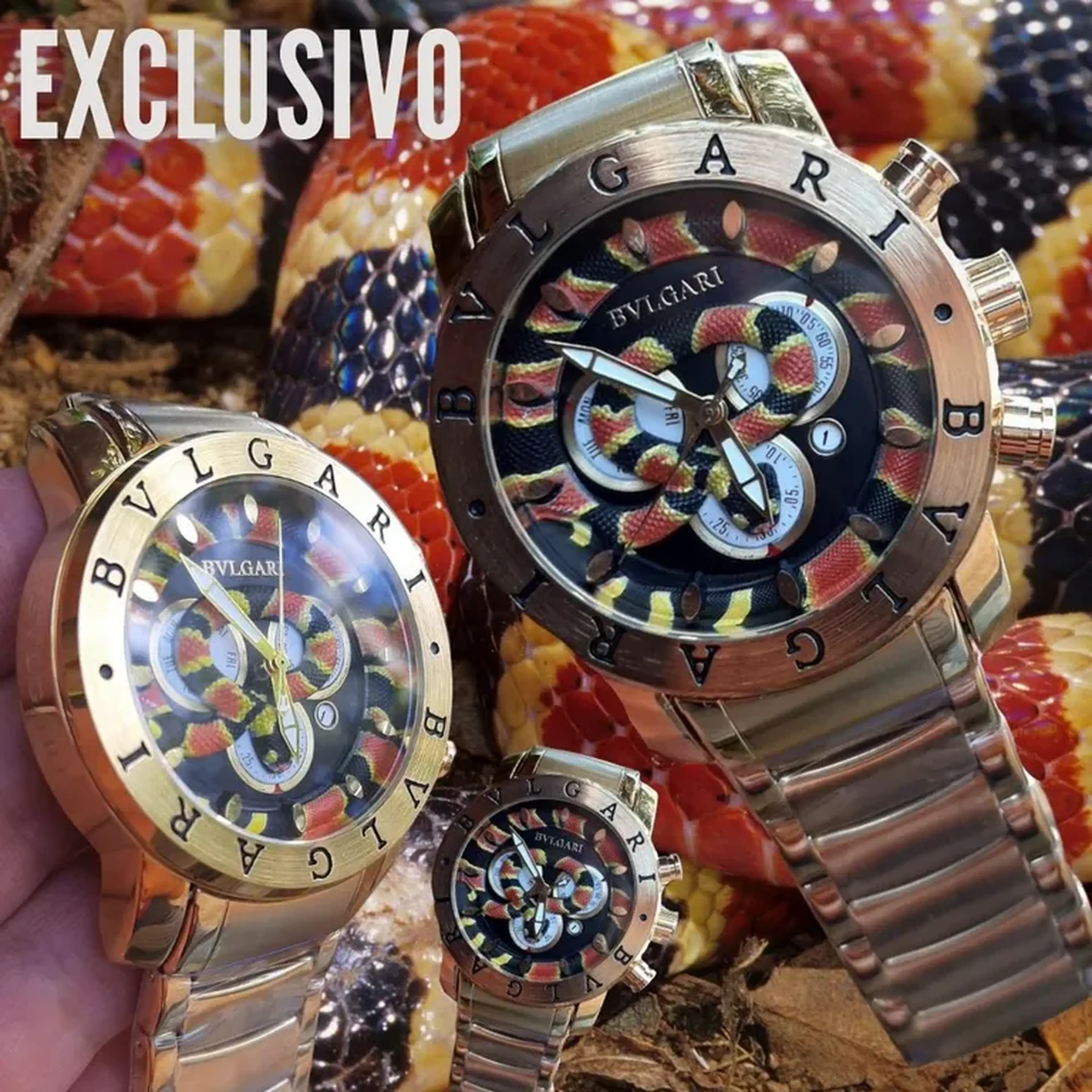 Bulgari cobra coral e the jocker Linha diamante imagem