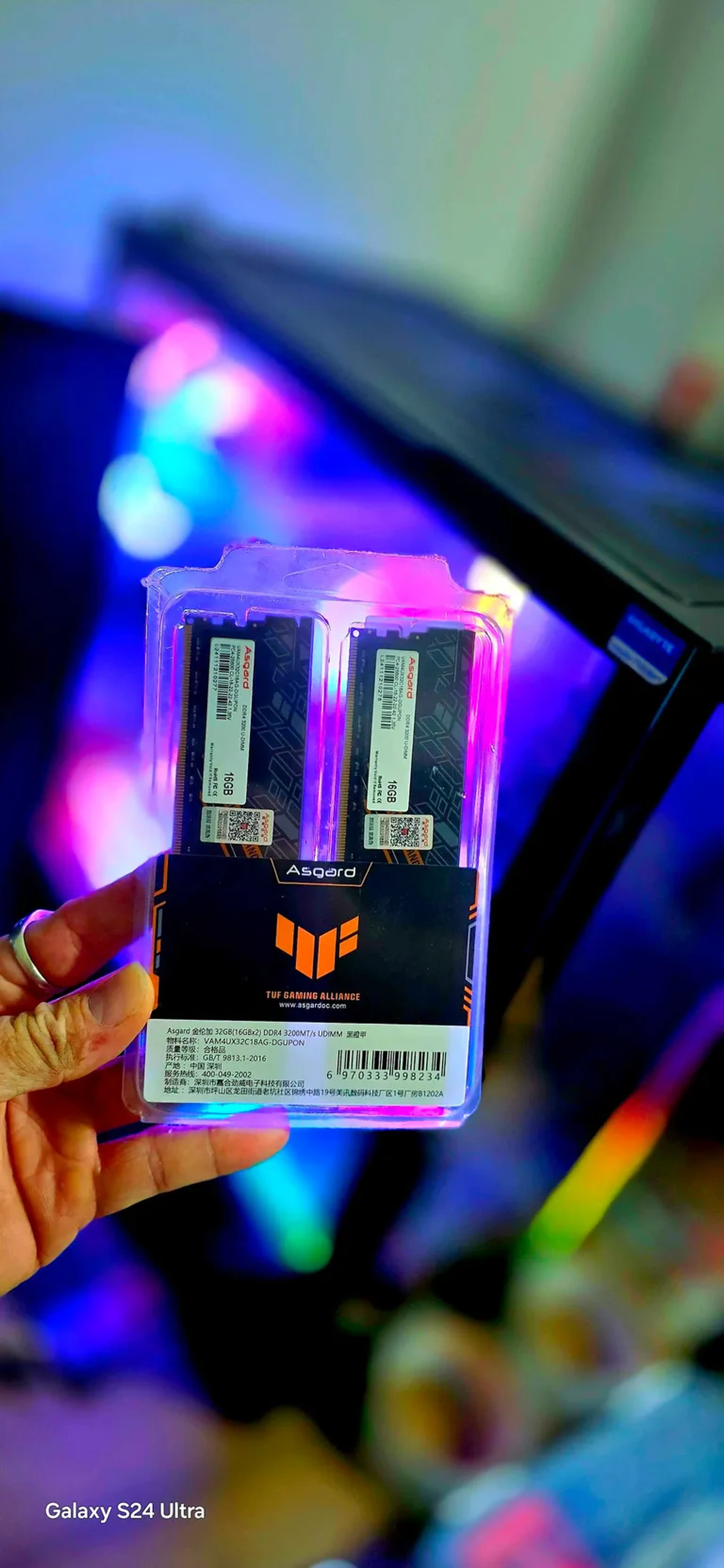 Memória RAM Asgard TUF 32GB 3200hz imagem