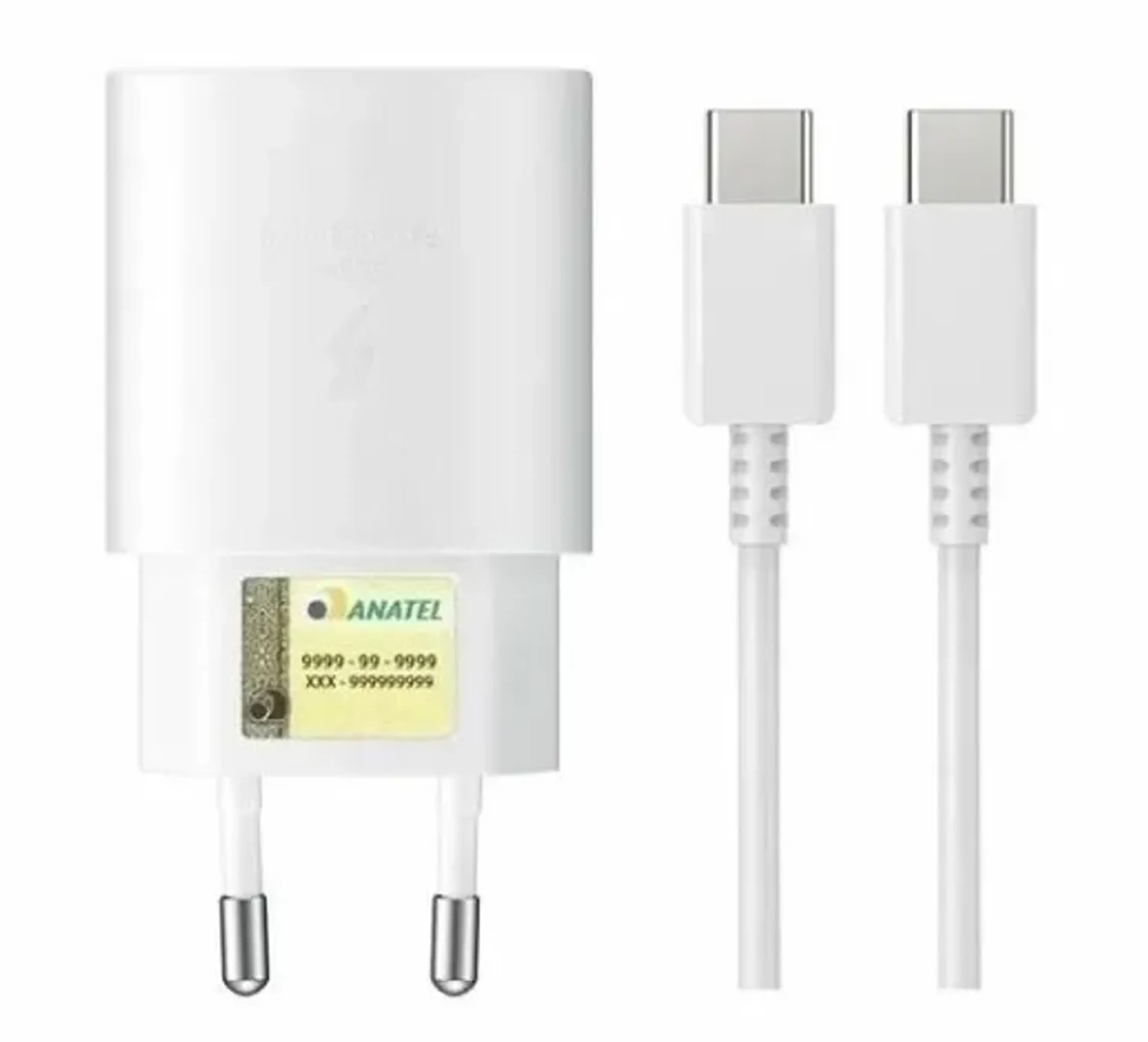 Carregador USB Tipo C Com Cabo Tipo C para Tipo C imagem