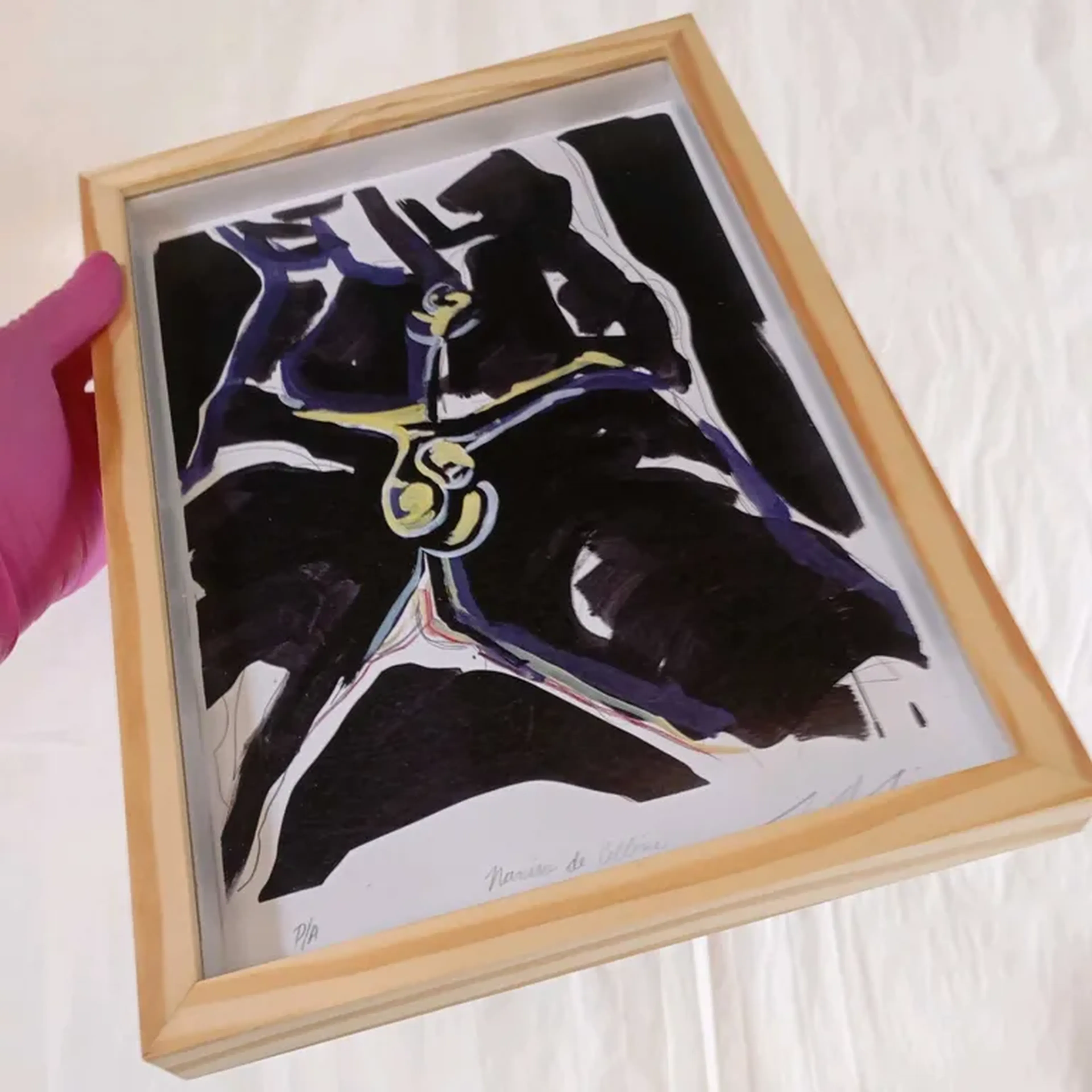 Para 5° C - Narciso de Cellini - 21x30 cm moldura alta imagem