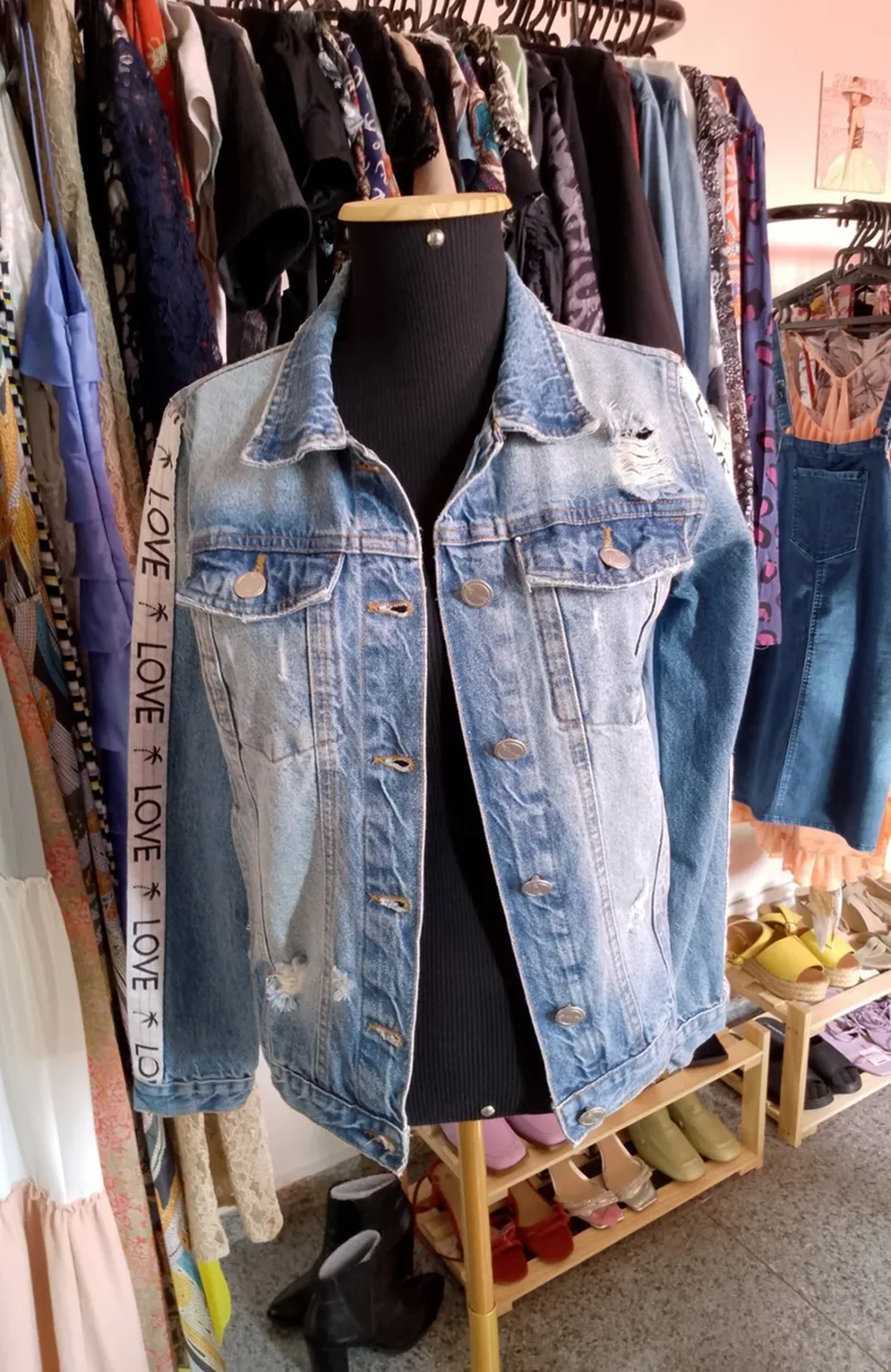 Casaco Jeans Love Dress imagem