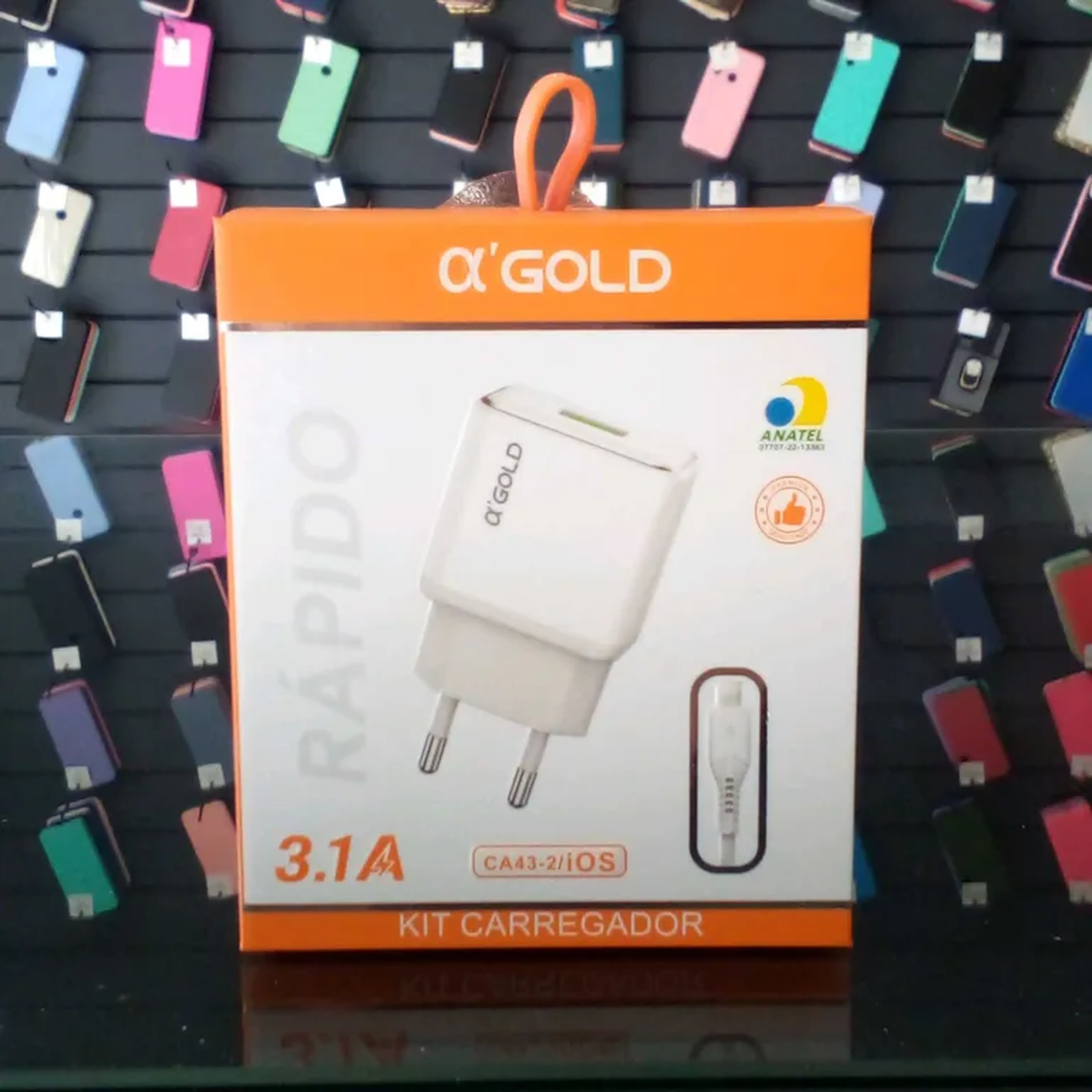 Carregador iphone a'gold ca43-2 ios imagem