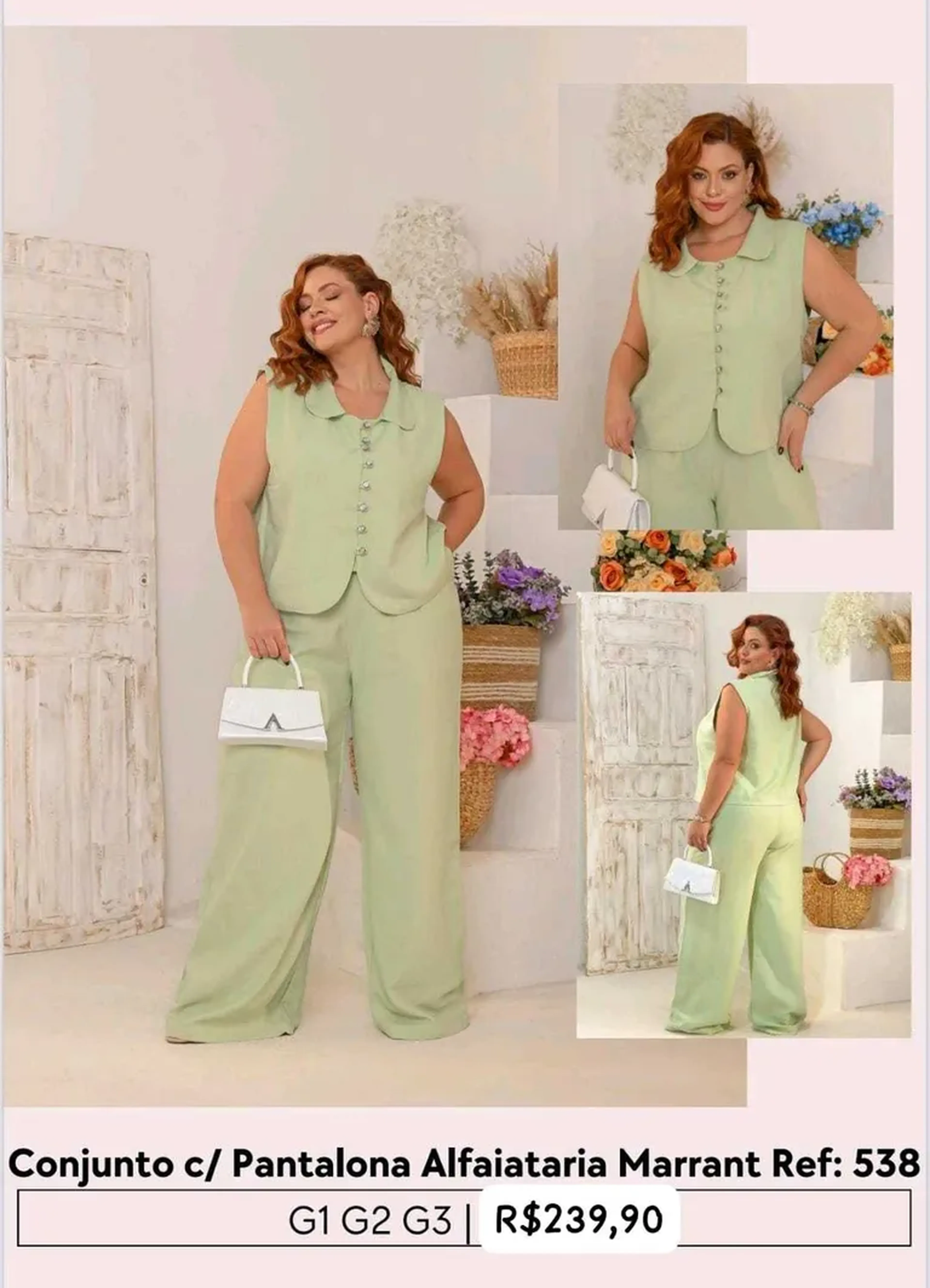 Conjunto c Pantalona Alfaiataria imagem