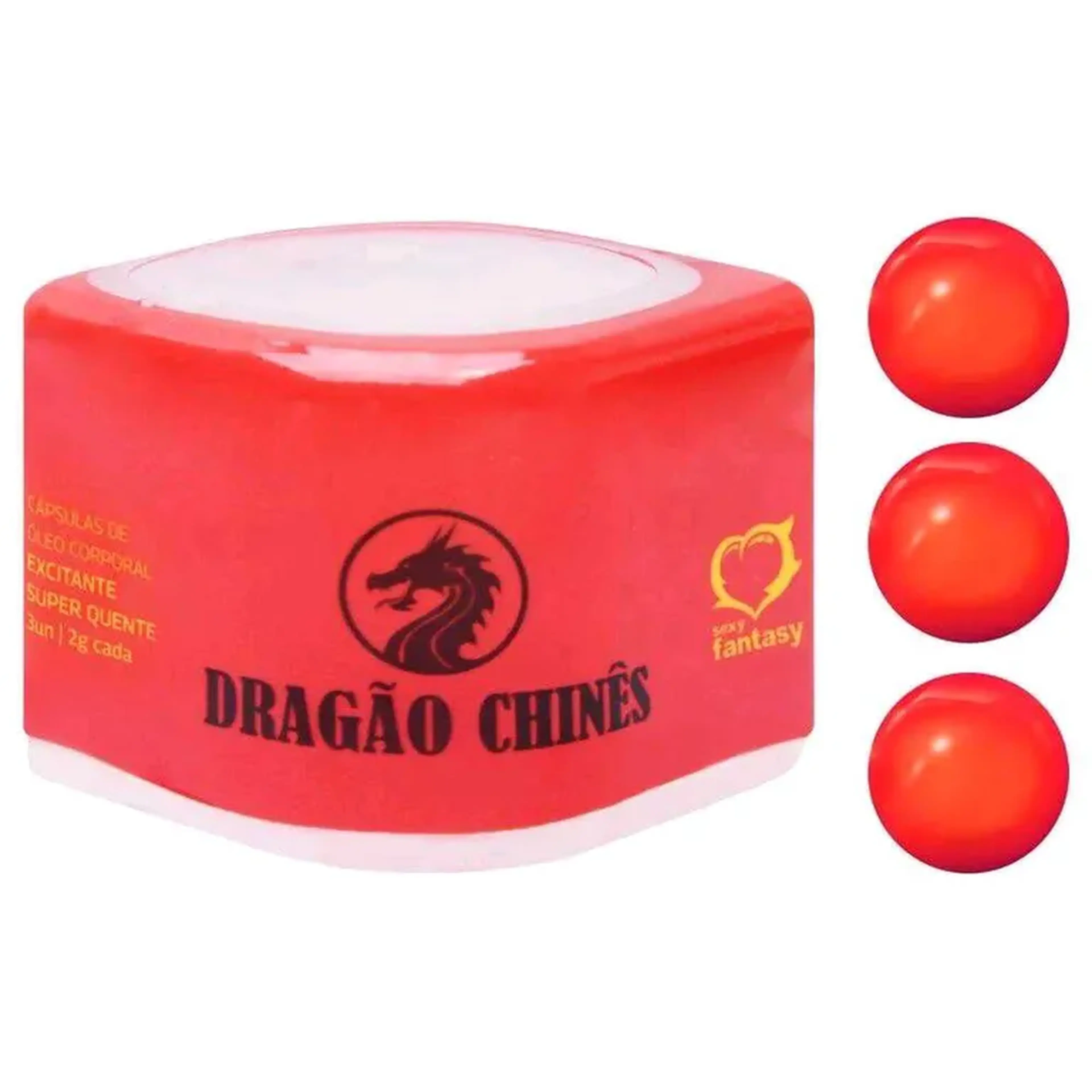 Bolinha Dragão Chinês 03 Unidades Sexy Fantasy imagem