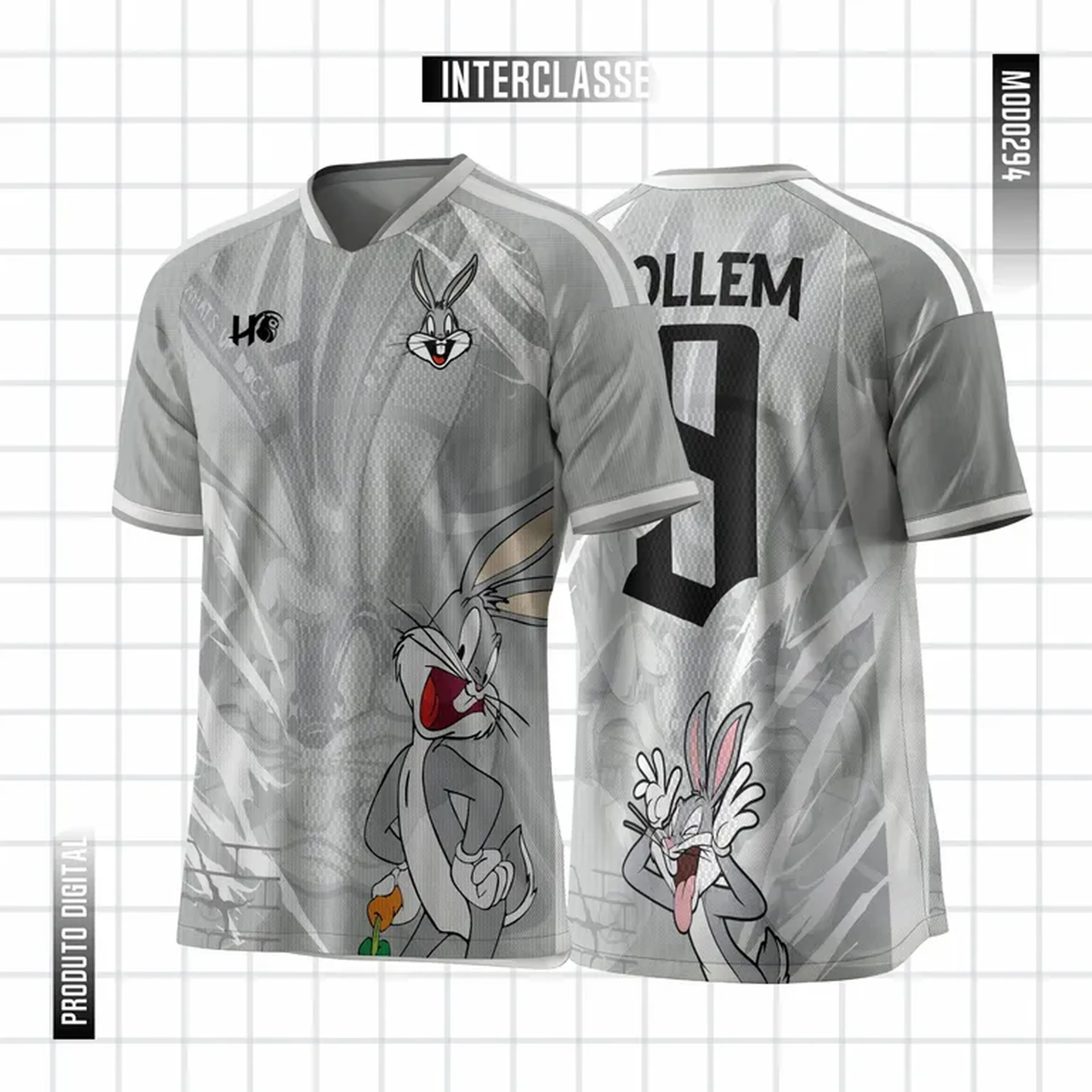 Arte Vetor Camisa Interclasse Pernalonga Mod0294 imagem