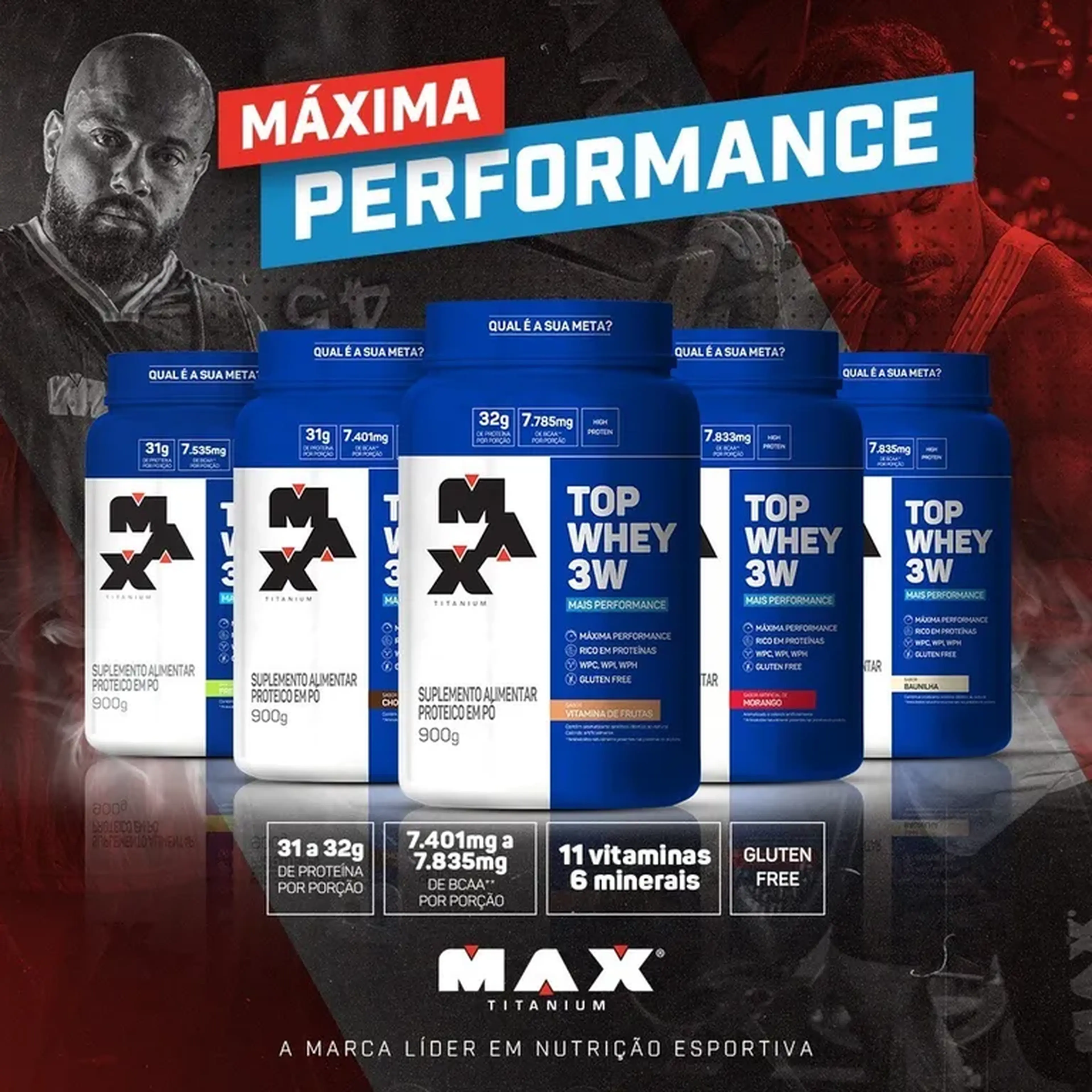 TOP WHEY 100% 900g- Max Titanium imagem