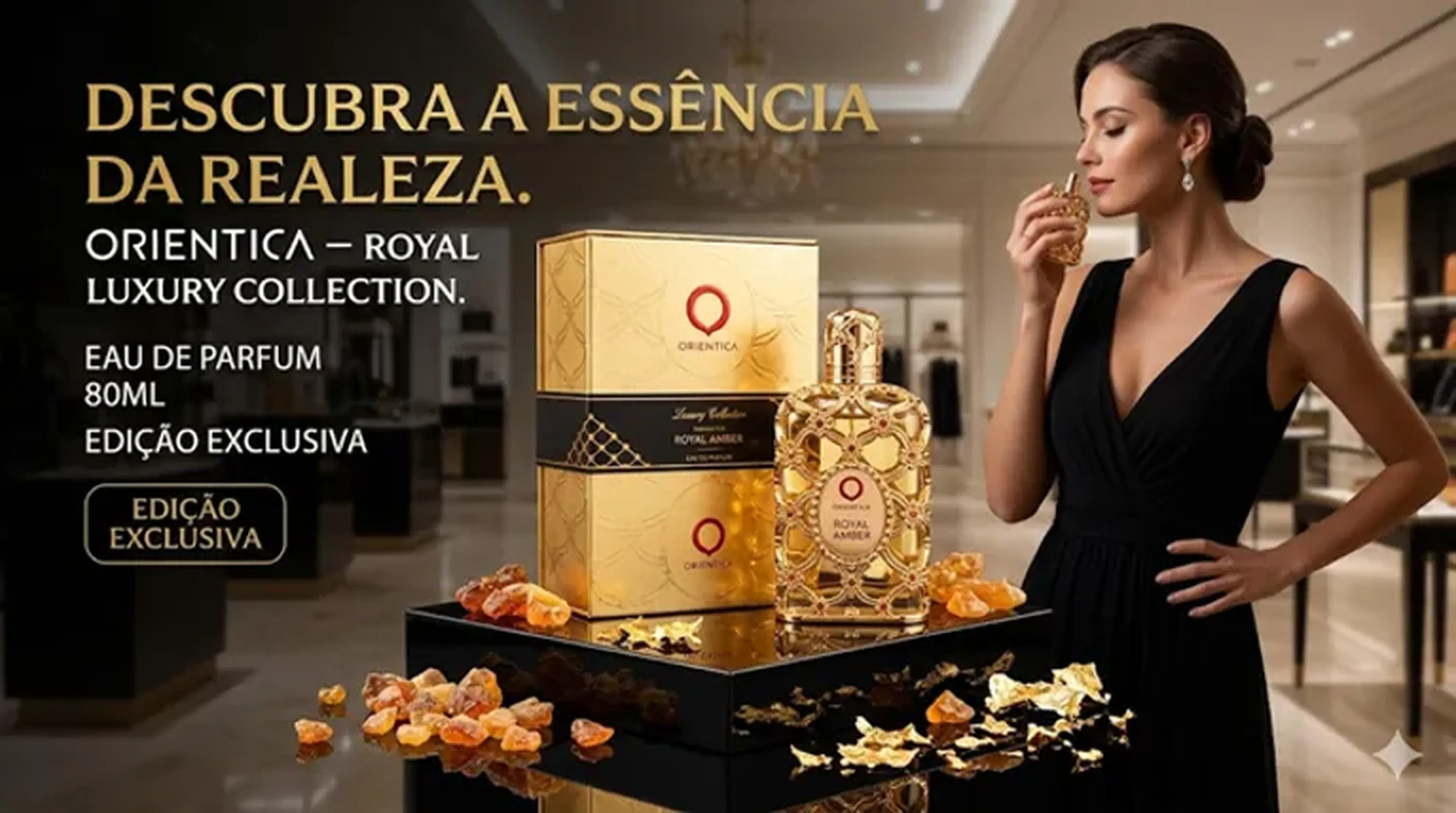 Orientica – Royal Amber Luxury Collection Eau de Parfum 80ML imagem