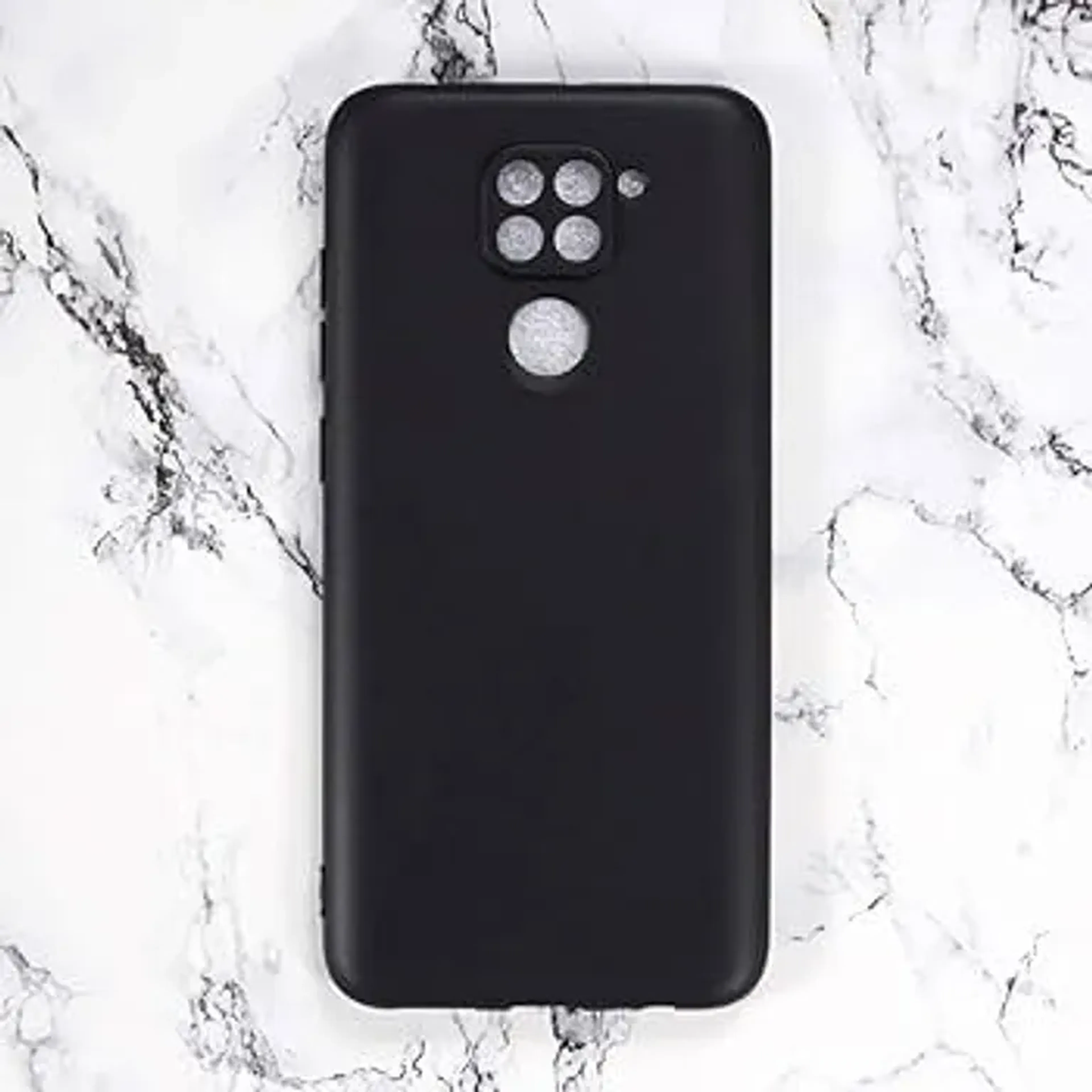 Capinha Para Redmi Note 9, De Silicone Cover (PRETA) imagem
