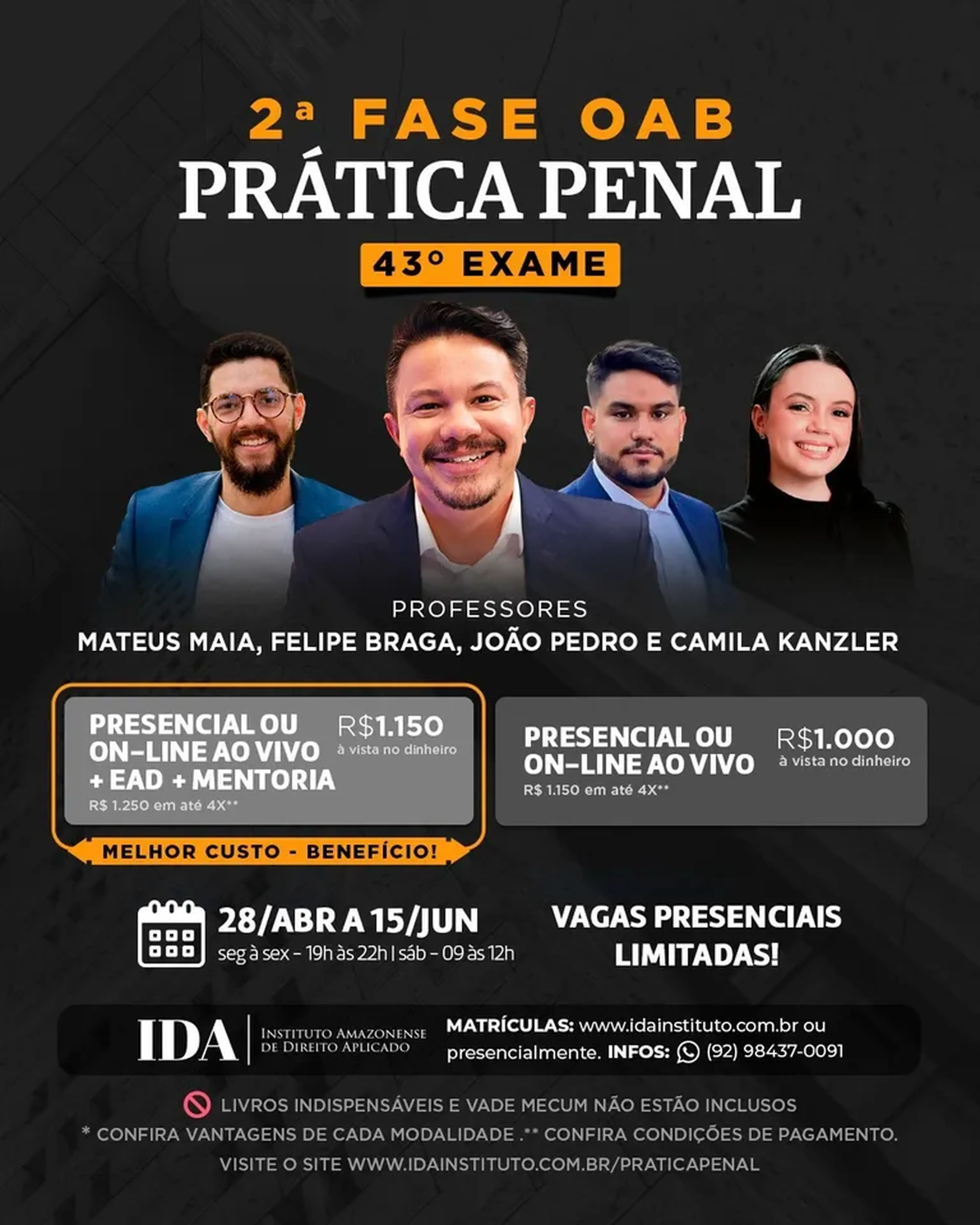 PRÁTICA PENAL - 2ª FASE OAB (Somente aulas) imagem