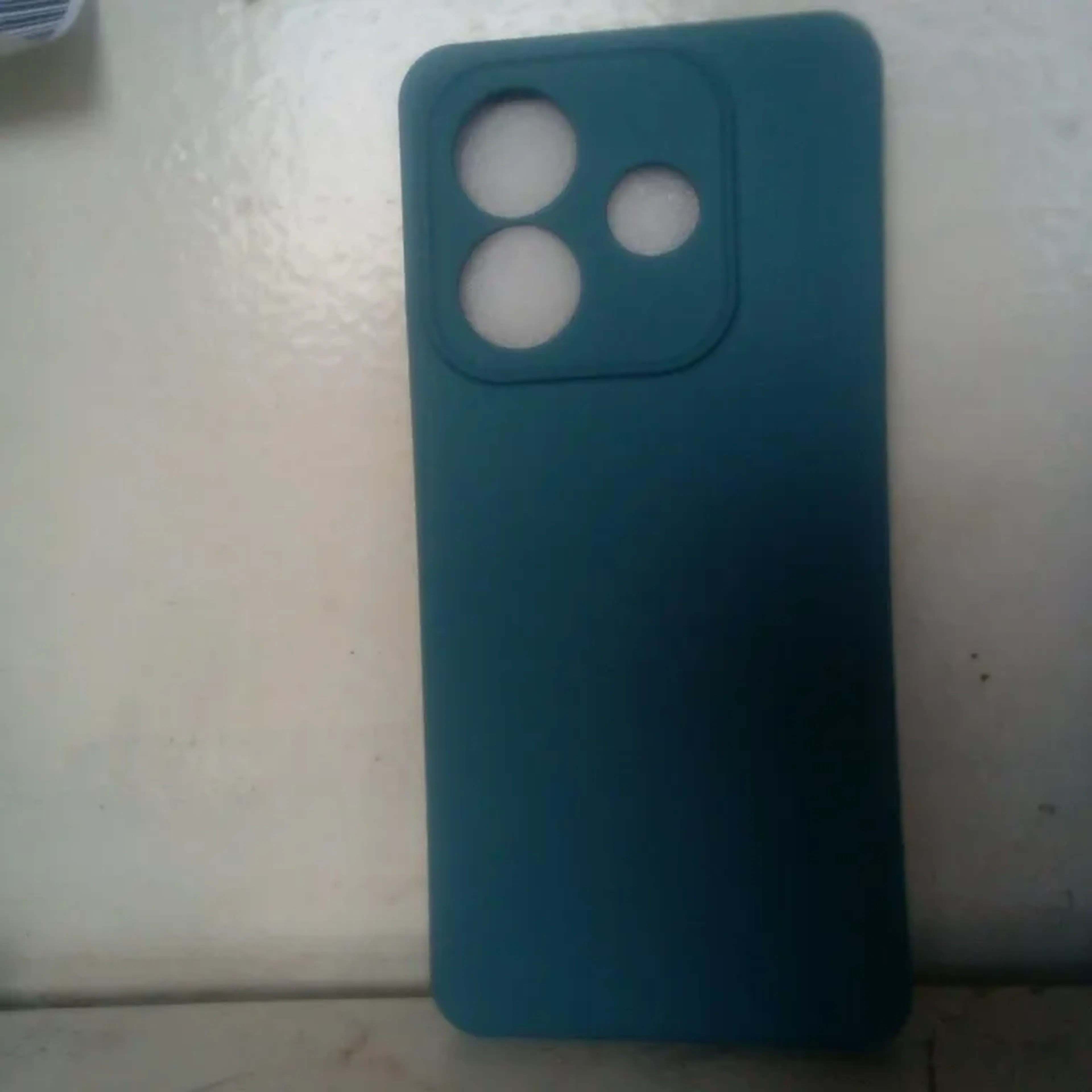 Capinha Para Redmi Note 14, De Silicone Aveludada (AZUL CLARO) imagem