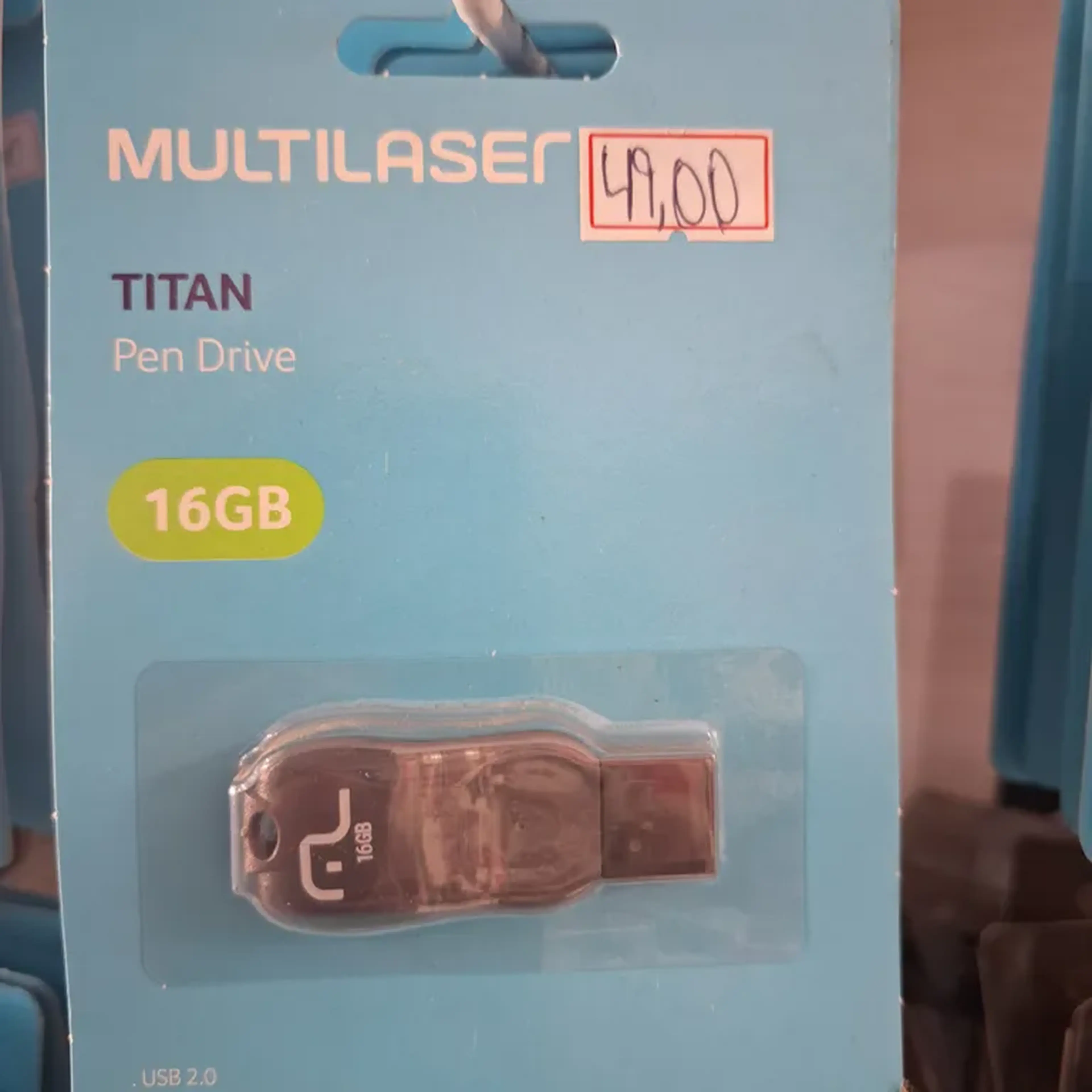 Pen Drive Multilaser Titan 16GB imagem