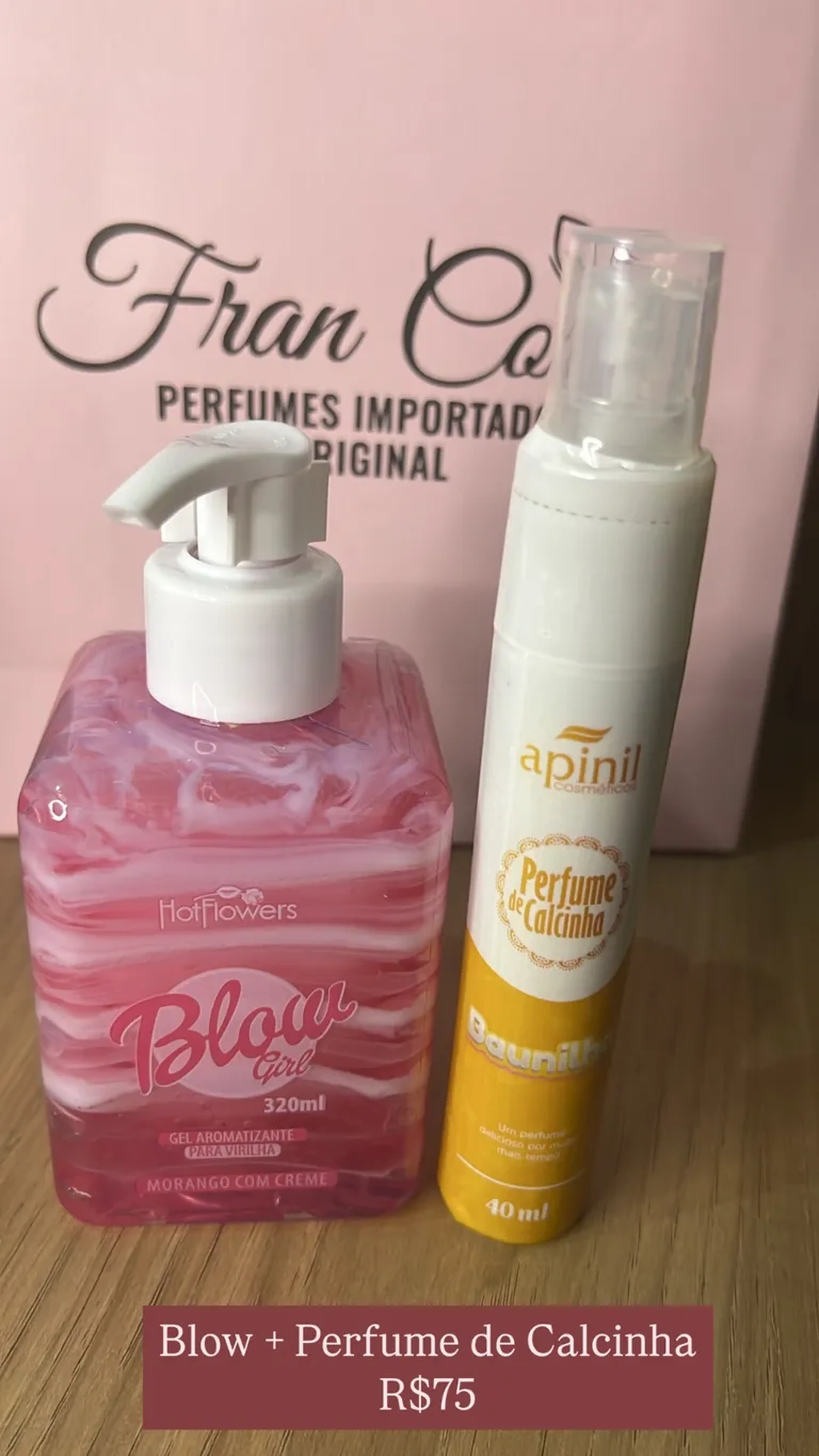 Blow 320ml + Perfume de calcinha baunilha 40ml imagem