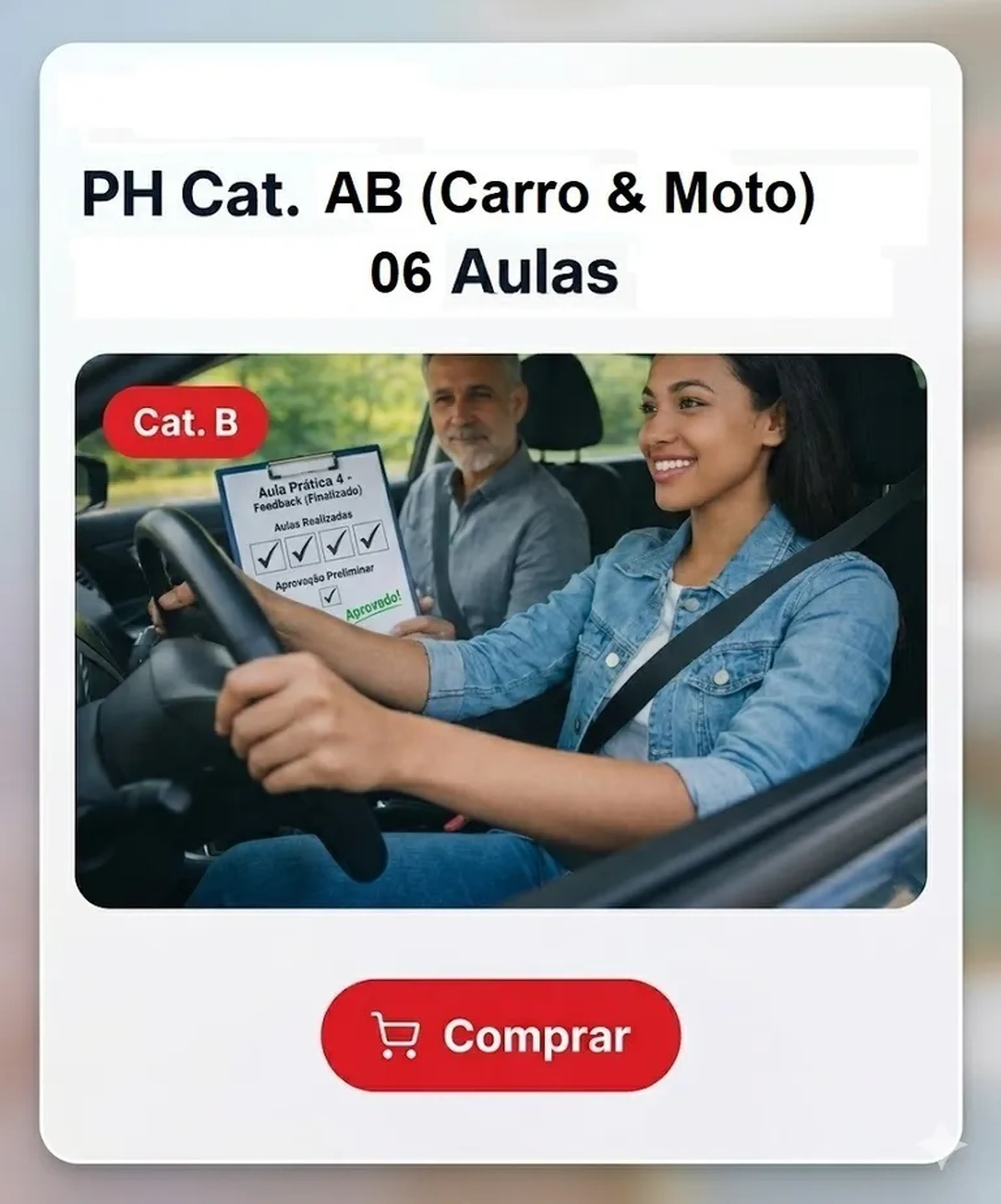 PH CAT – AB (CARRO e MOTO) COM 06 AULAS! imagem